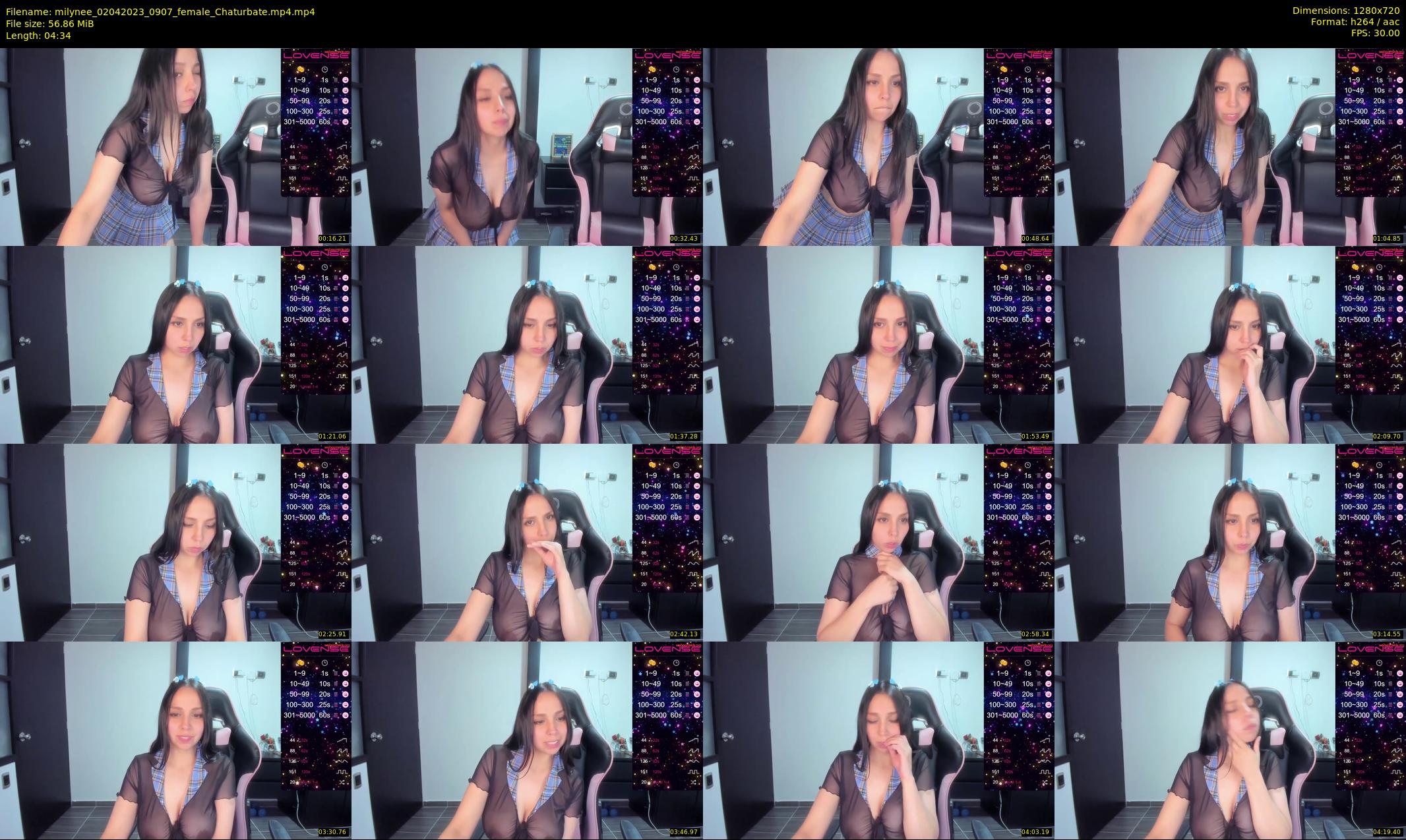 milynee — 5 minute Chaturbate female cam show recording, 720p, Apr 2, 2023
