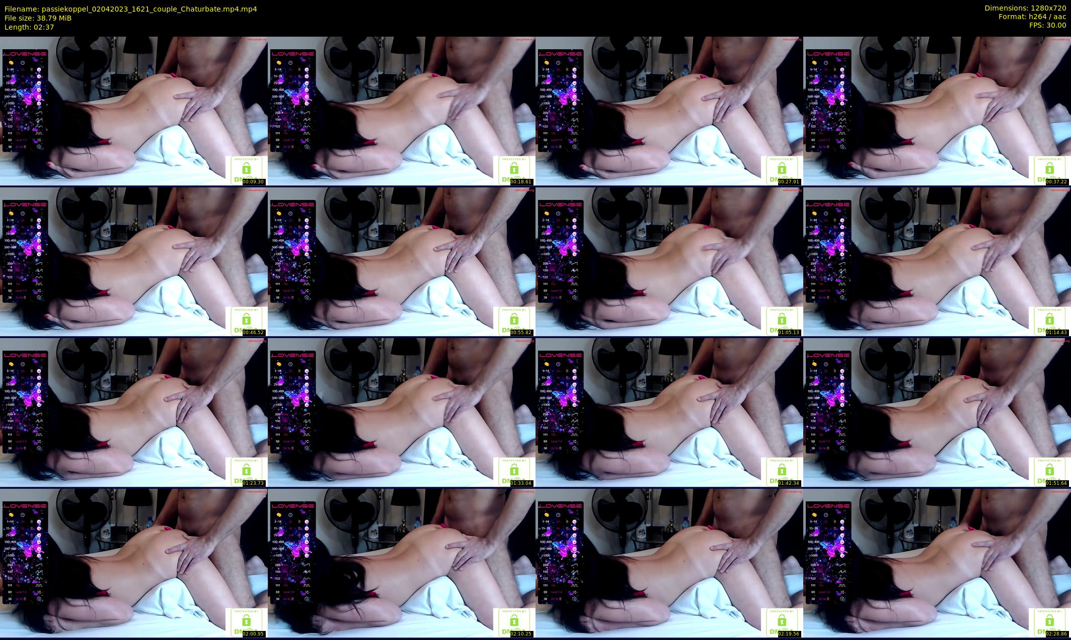 passiekoppel — 3 minute Chaturbate couple cam show recording, 720p, Apr 2, 2023