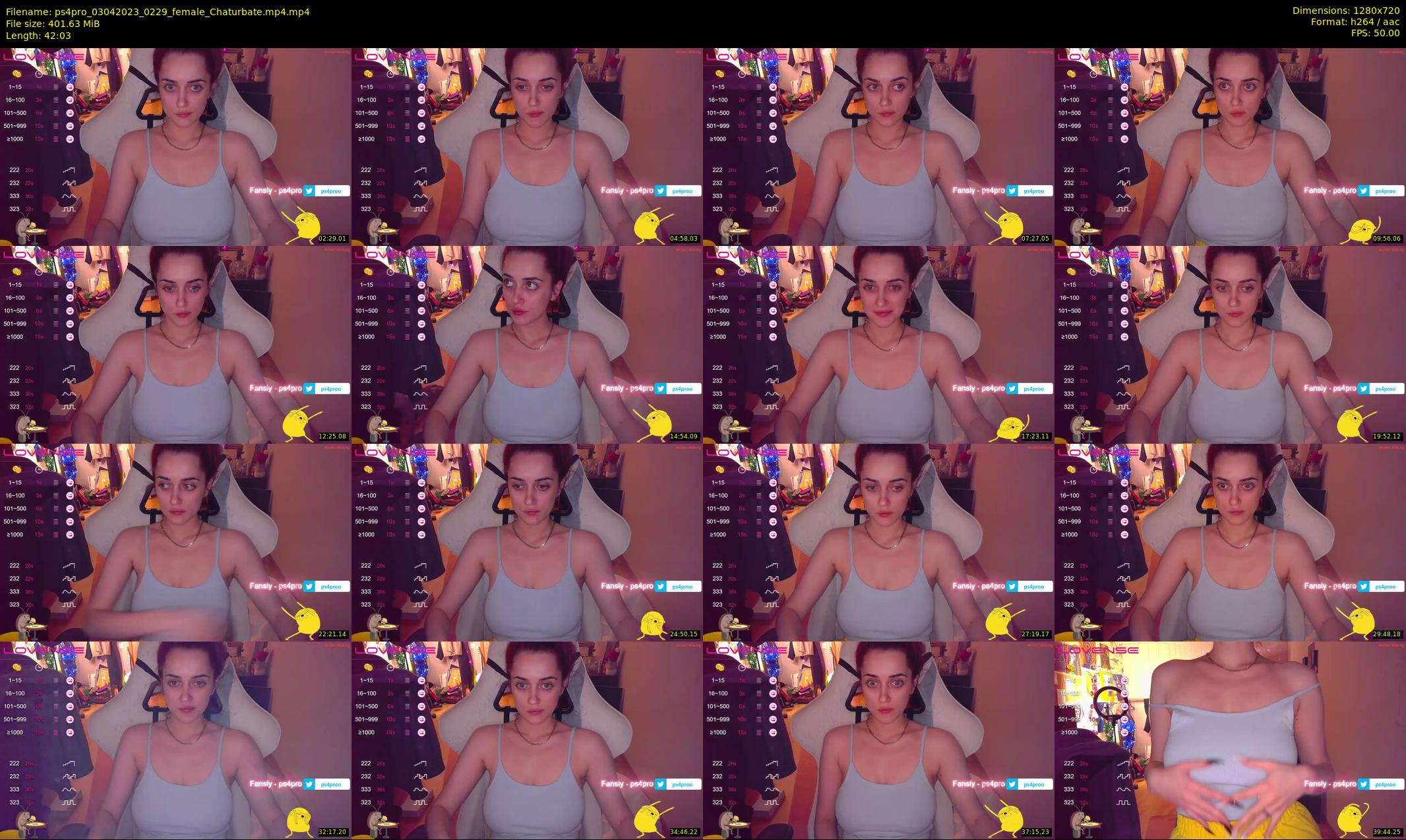 ps4pro — 43 minute Chaturbate female cam show recording, 720p, Apr 3, 2023