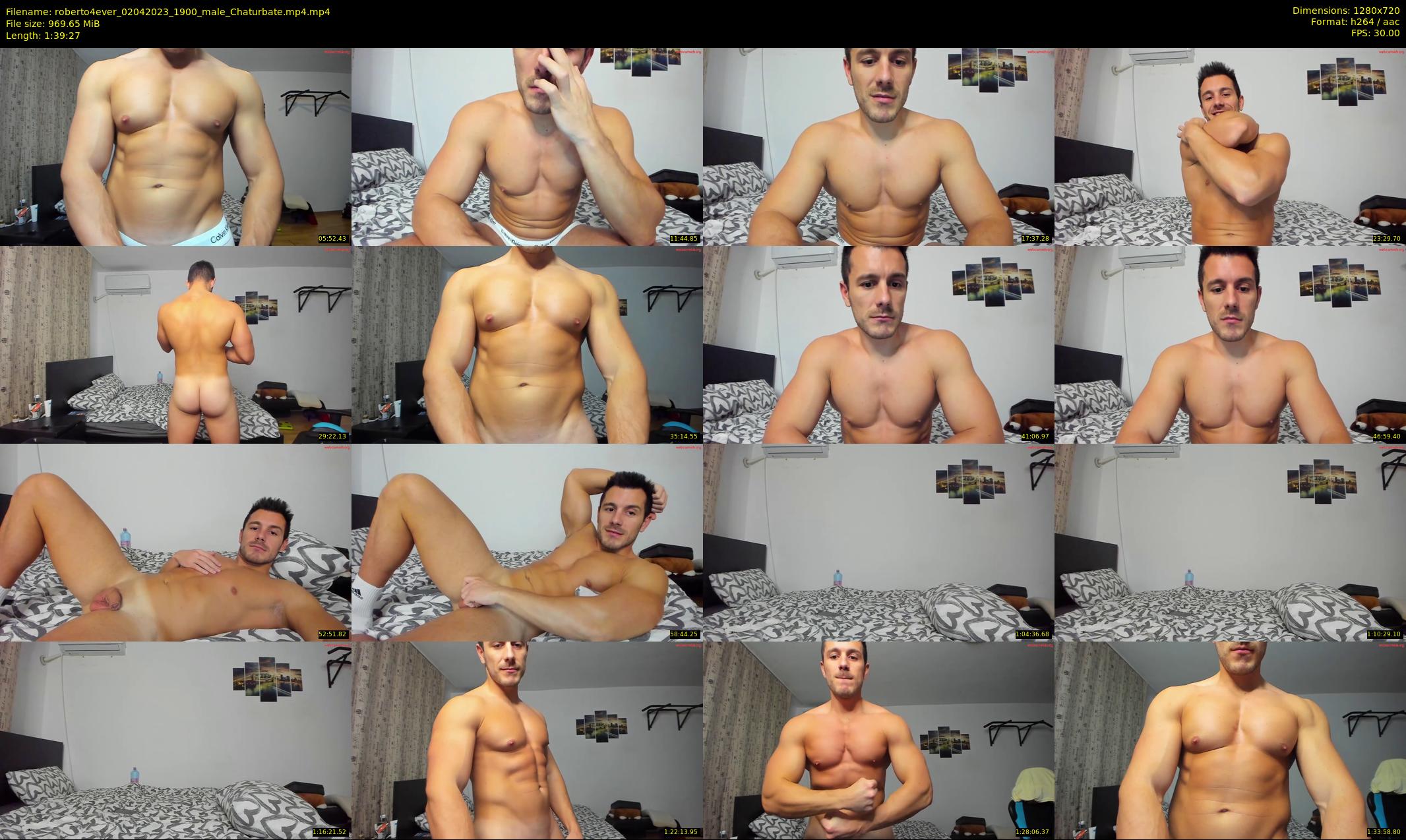 roberto4ever — 100 minute Chaturbate male cam show recording, 720p, Apr 2, 2023