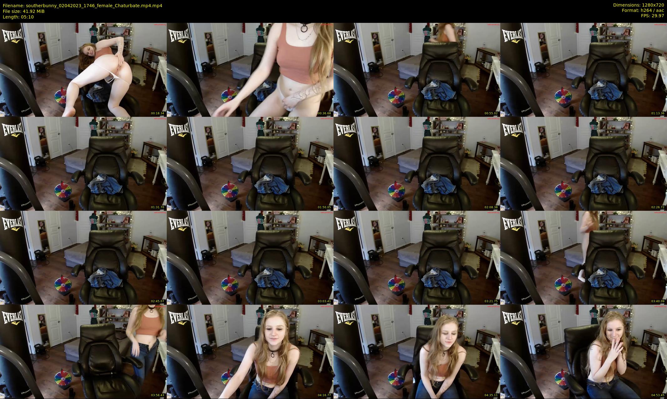 southerbunny — 6 minute Chaturbate female cam show recording, 720p, Apr 2, 2023