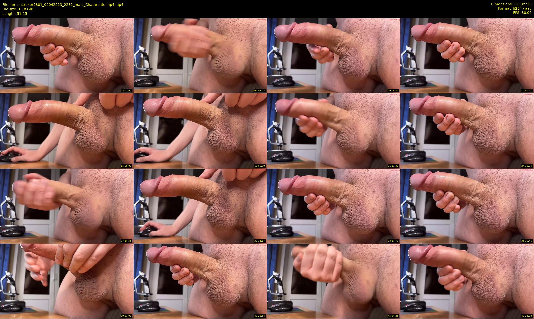 stroker9801 — 52 minute Chaturbate male cam show recording, 720p, Apr 2, 2023