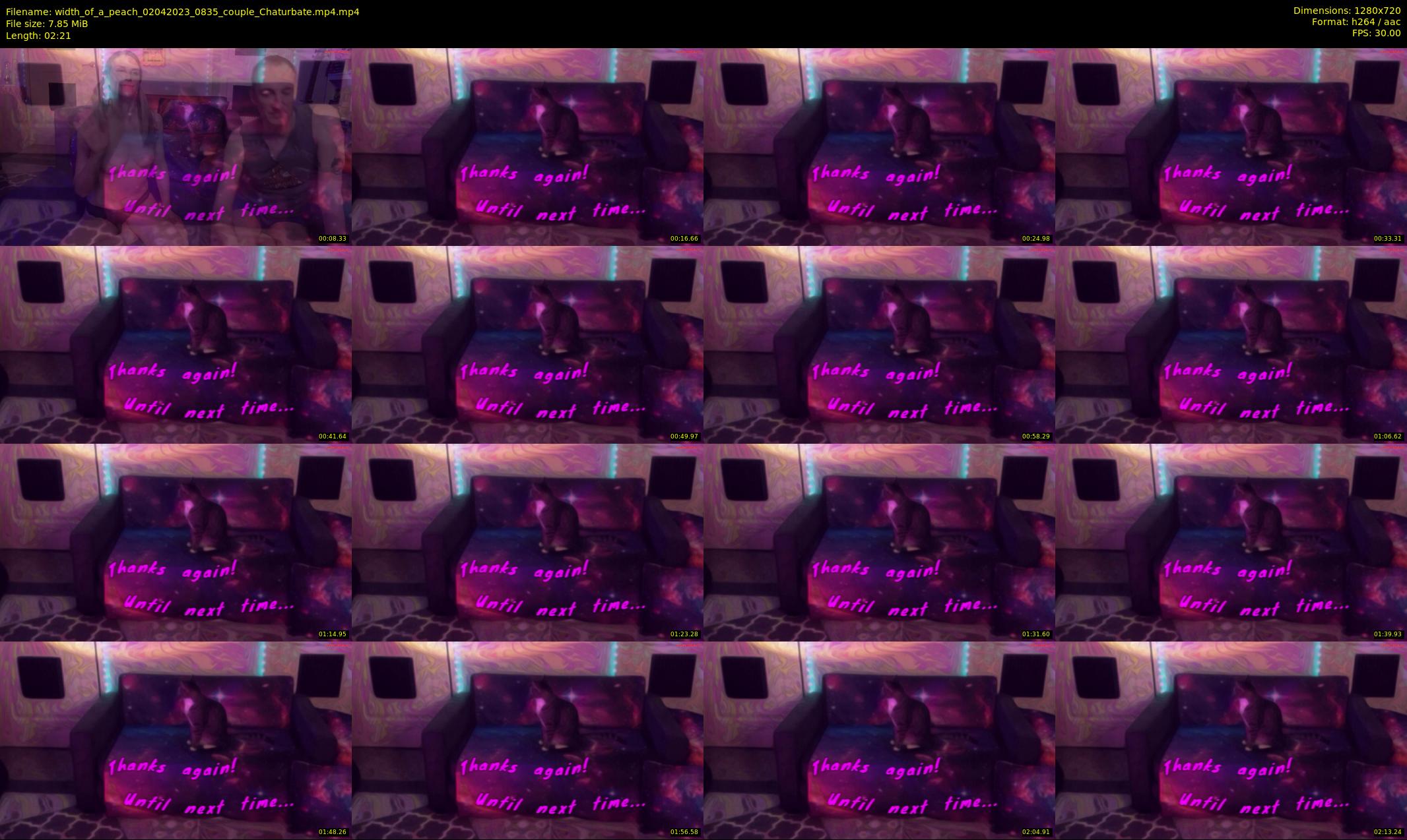 width_of_a_peach — 3 minute Chaturbate couple cam show recording, 720p, Apr 2, 2023