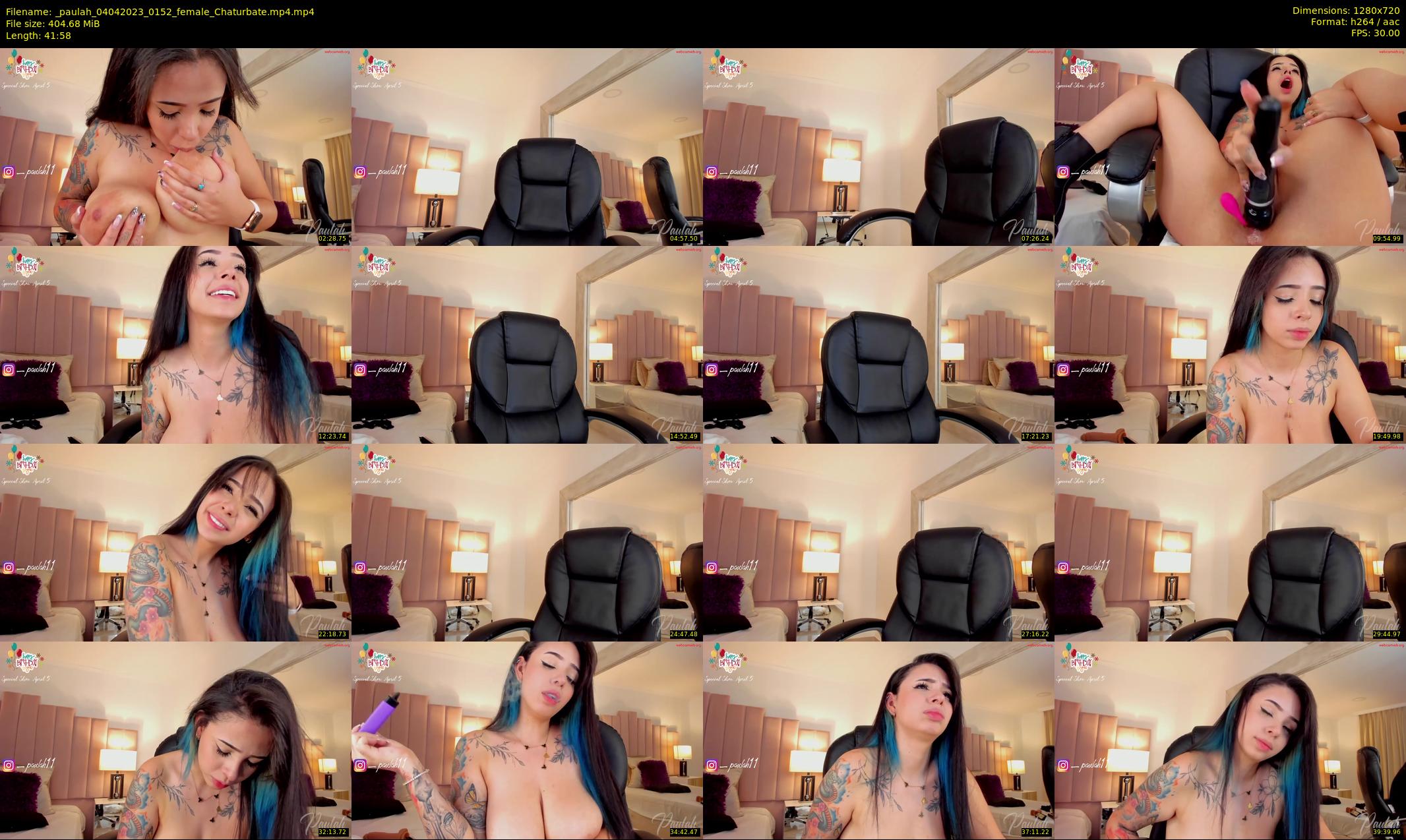 _paulah — 42 minute Chaturbate female cam show recording, 720p, Apr 4, 2023