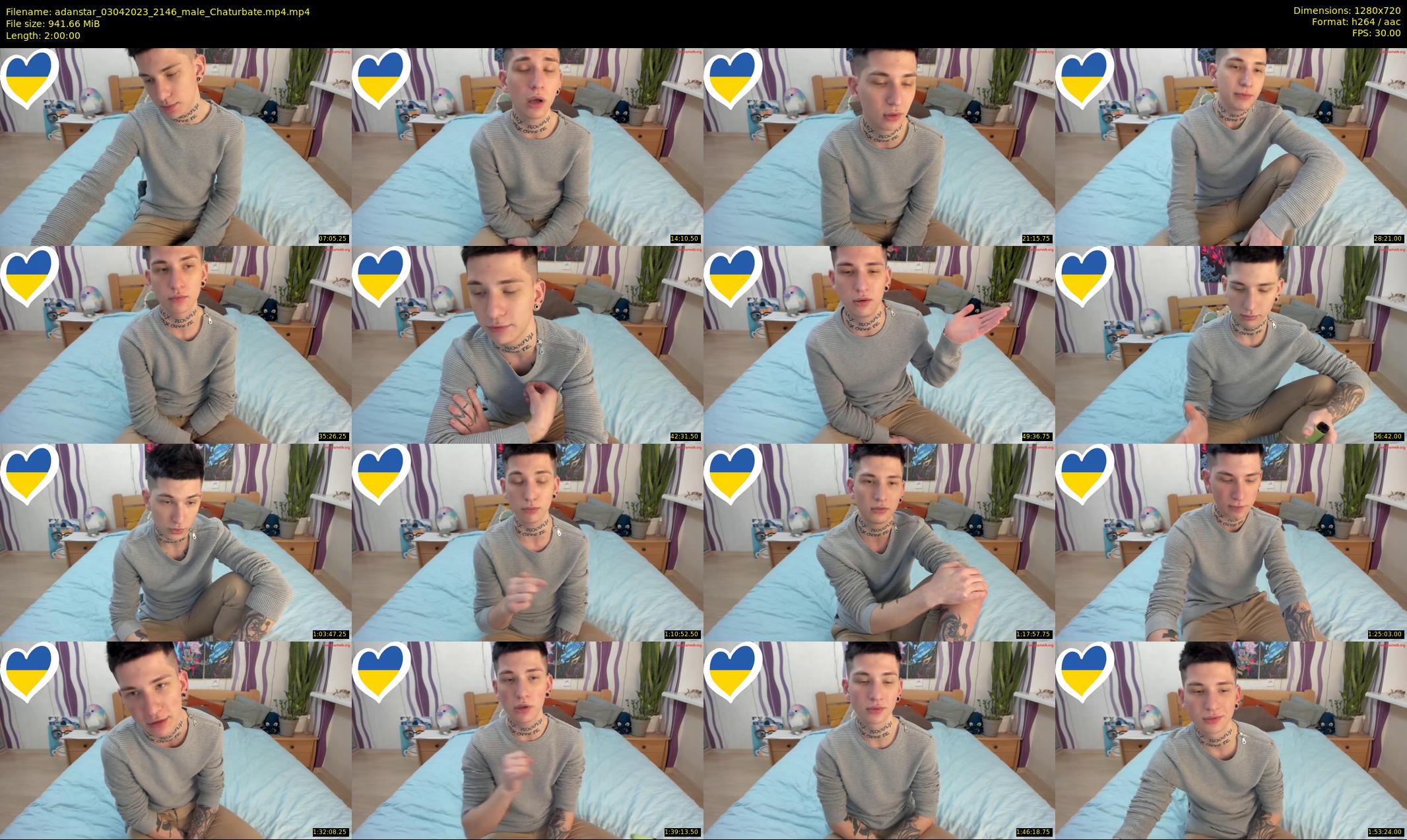 adanstar — 120 minute Chaturbate male cam show recording, 720p, Apr 3, 2023