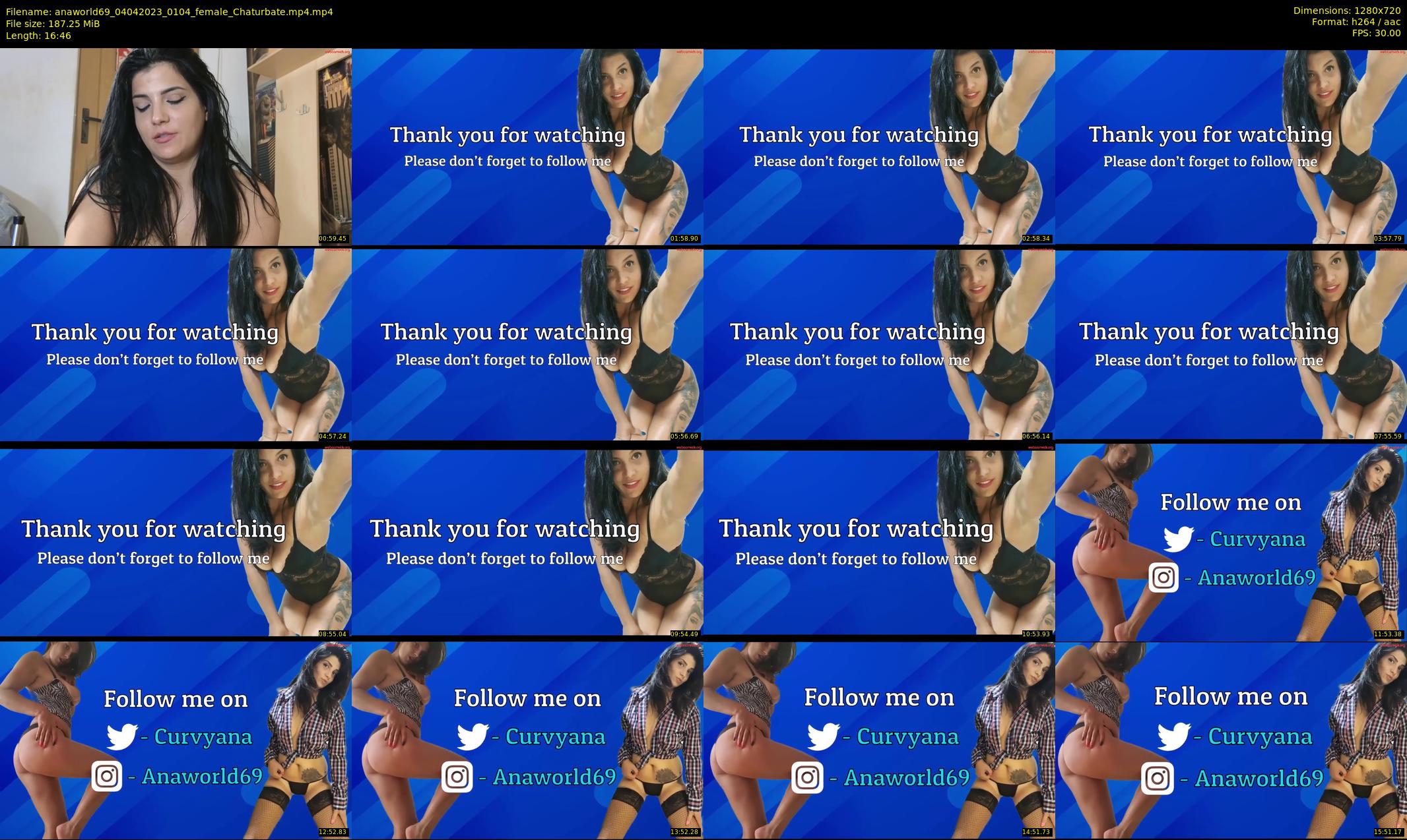 anaworld69 — 17 minute Chaturbate female cam show recording, 720p, Apr 4, 2023