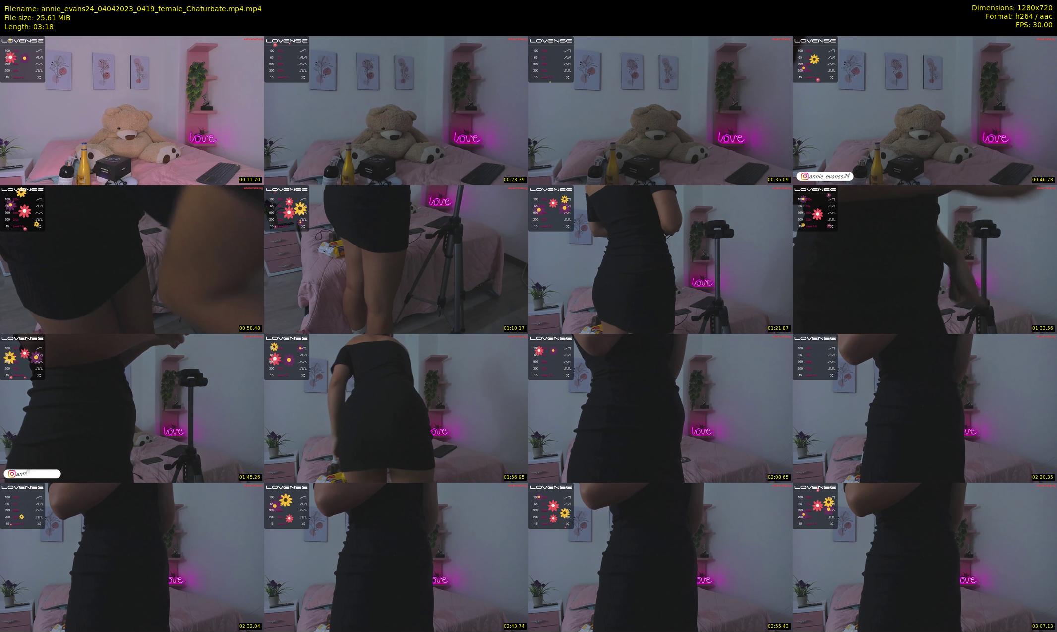 annie_evans24 — 4 minute Chaturbate female cam show recording, 720p, Apr 4, 2023