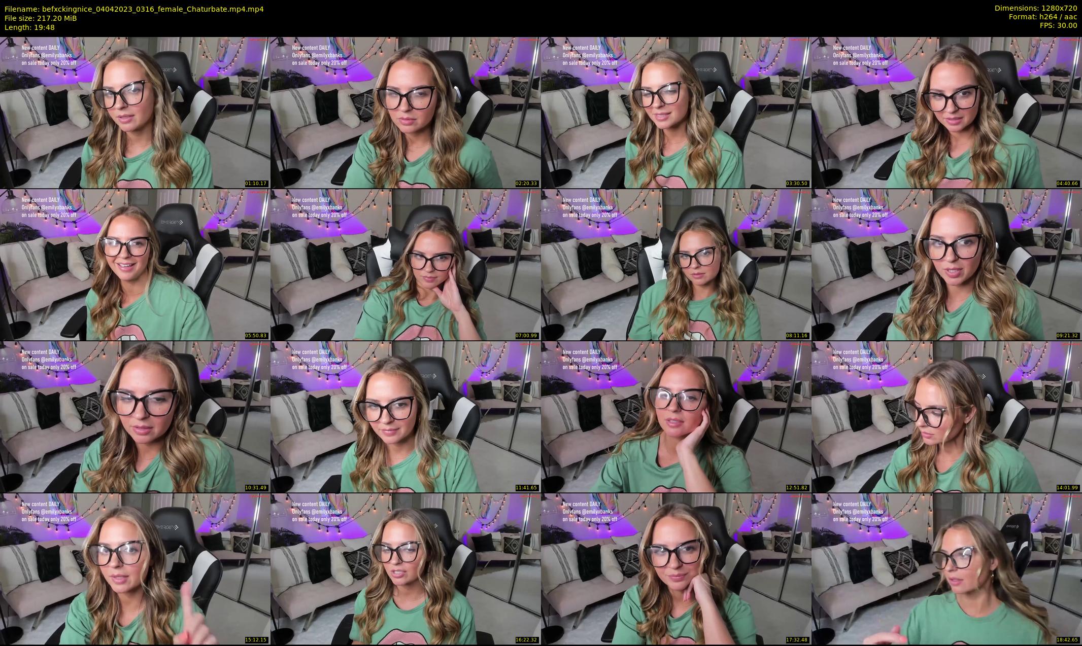 befxckingnice — 20 minute Chaturbate female cam show recording, 720p, Apr 4, 2023