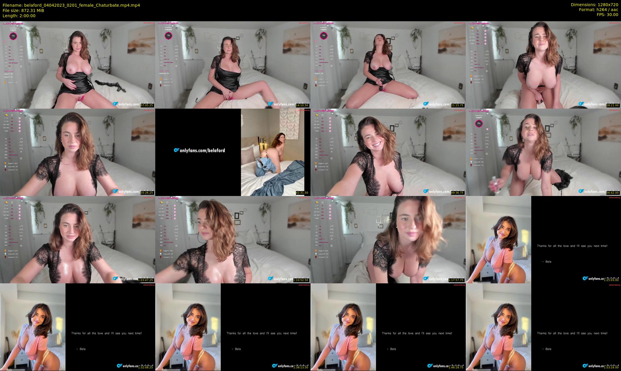belaford — 120 minute Chaturbate female cam show recording, 720p, Apr 4, 2023