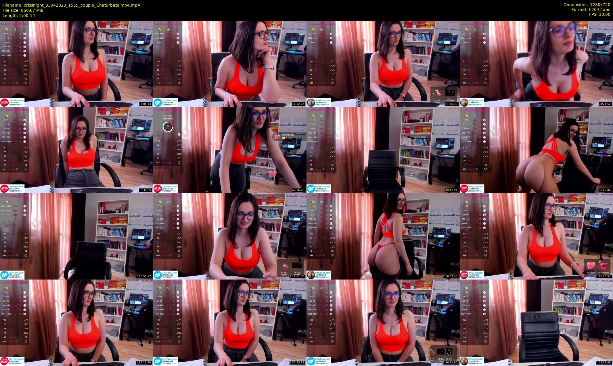 crissnight — 121 minute Chaturbate female cam show recording, 720p, Apr 3, 2023