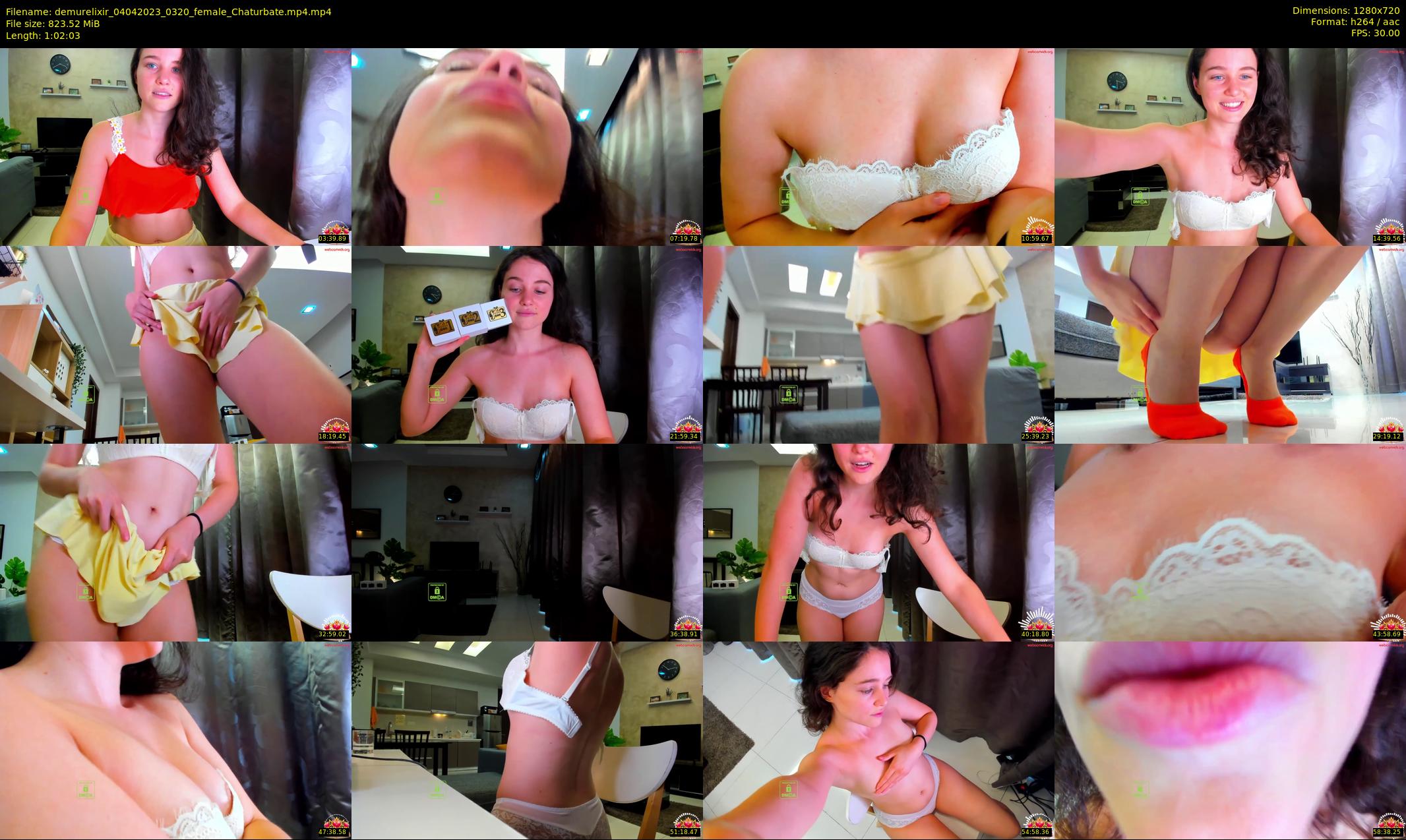 demurelixir — 63 minute Chaturbate female cam show recording, 720p, Apr 4, 2023