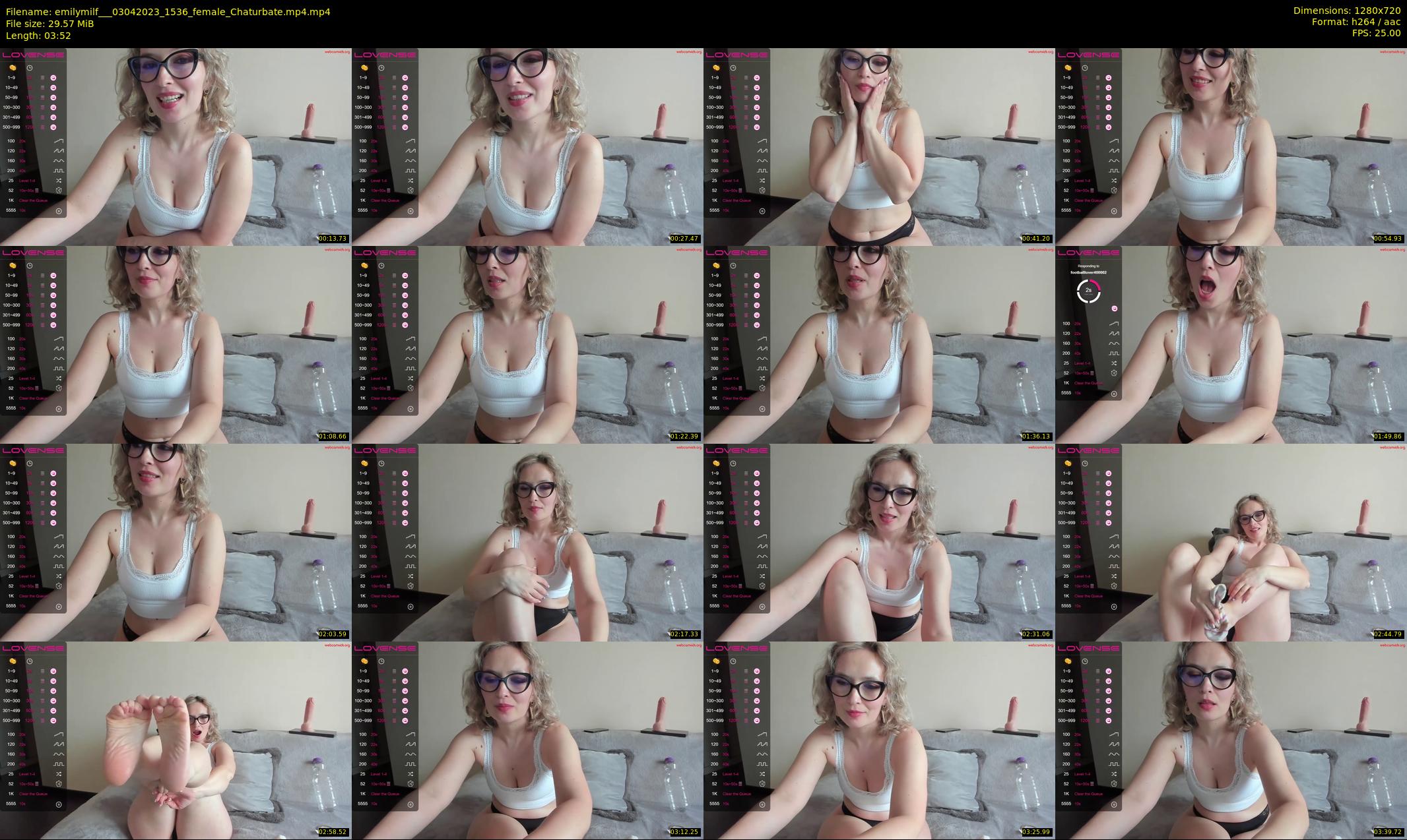 emilymilf__ — 4 minute Chaturbate female cam show recording, 720p, Apr 3, 2023
