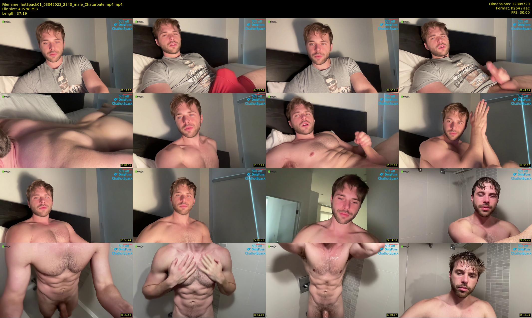 hot8pack01 — 38 minute Chaturbate male cam show recording, 720p, Apr 3, 2023