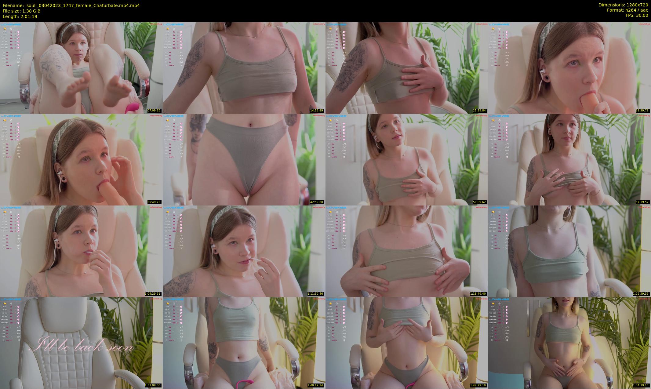isoull — 122 minute Chaturbate female cam show recording, 720p, Apr 3, 2023