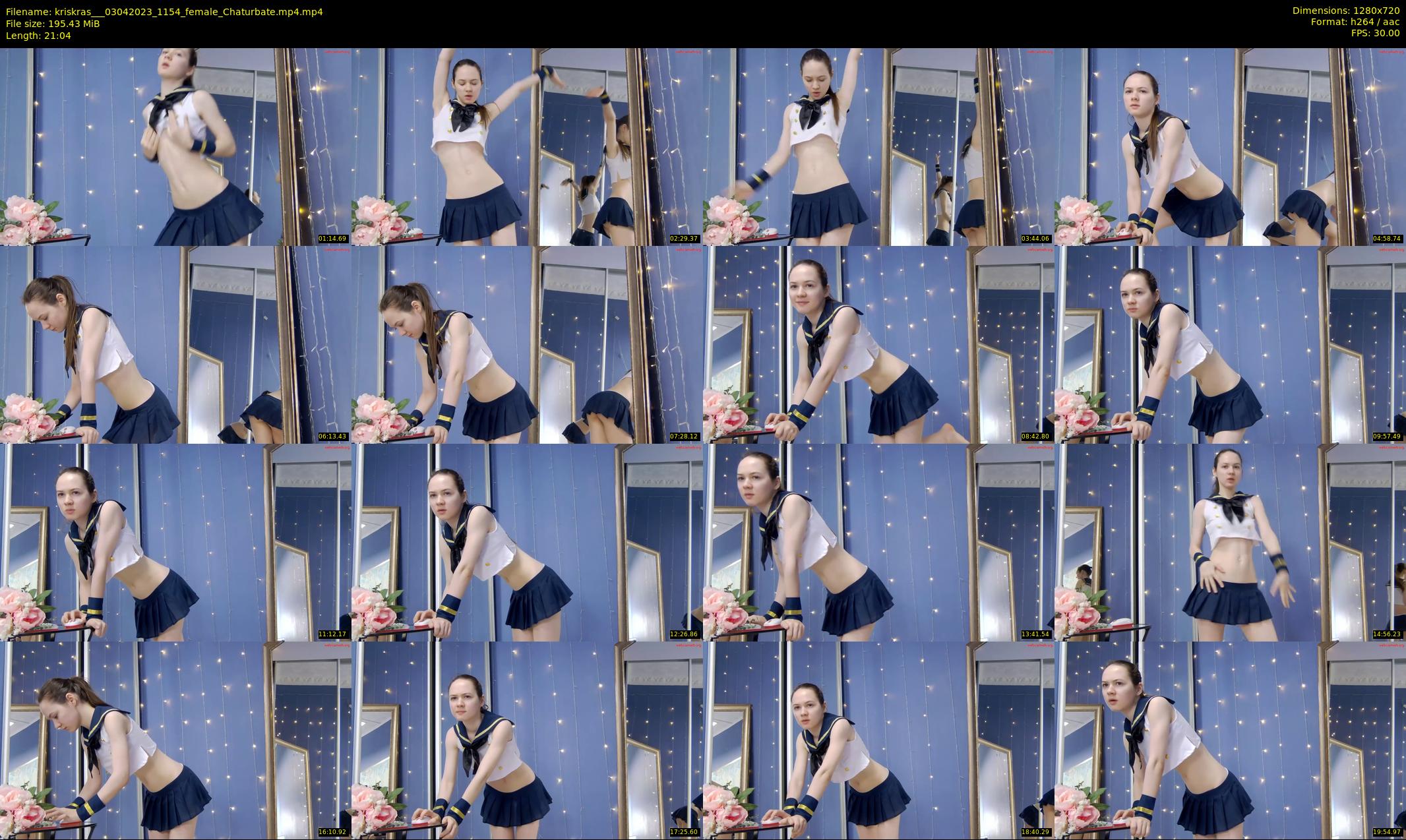 kriskras__ — 22 minute Chaturbate female cam show recording, 720p, Apr 3, 2023