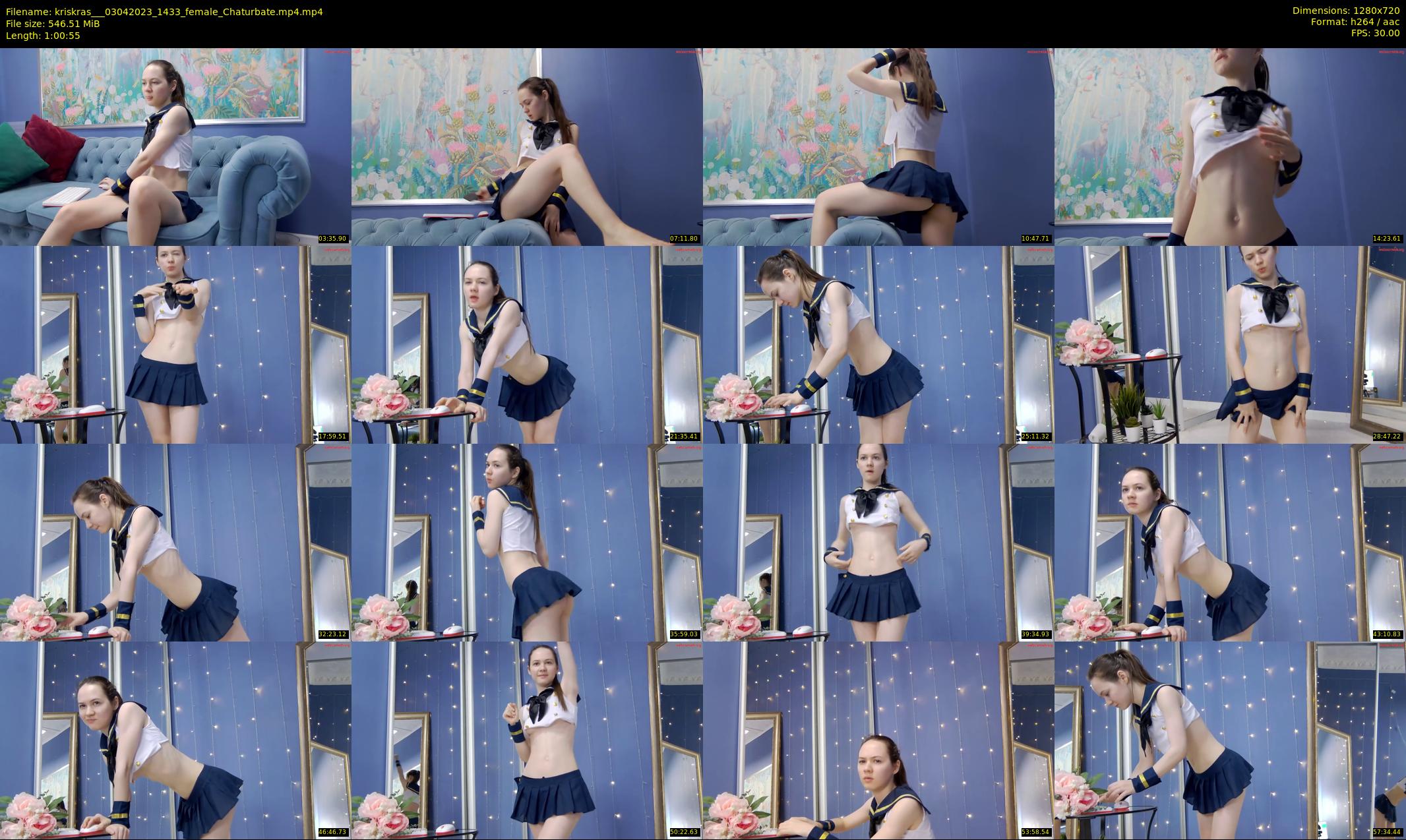 kriskras__ — 61 minute Chaturbate female cam show recording, 720p, Apr 3, 2023
