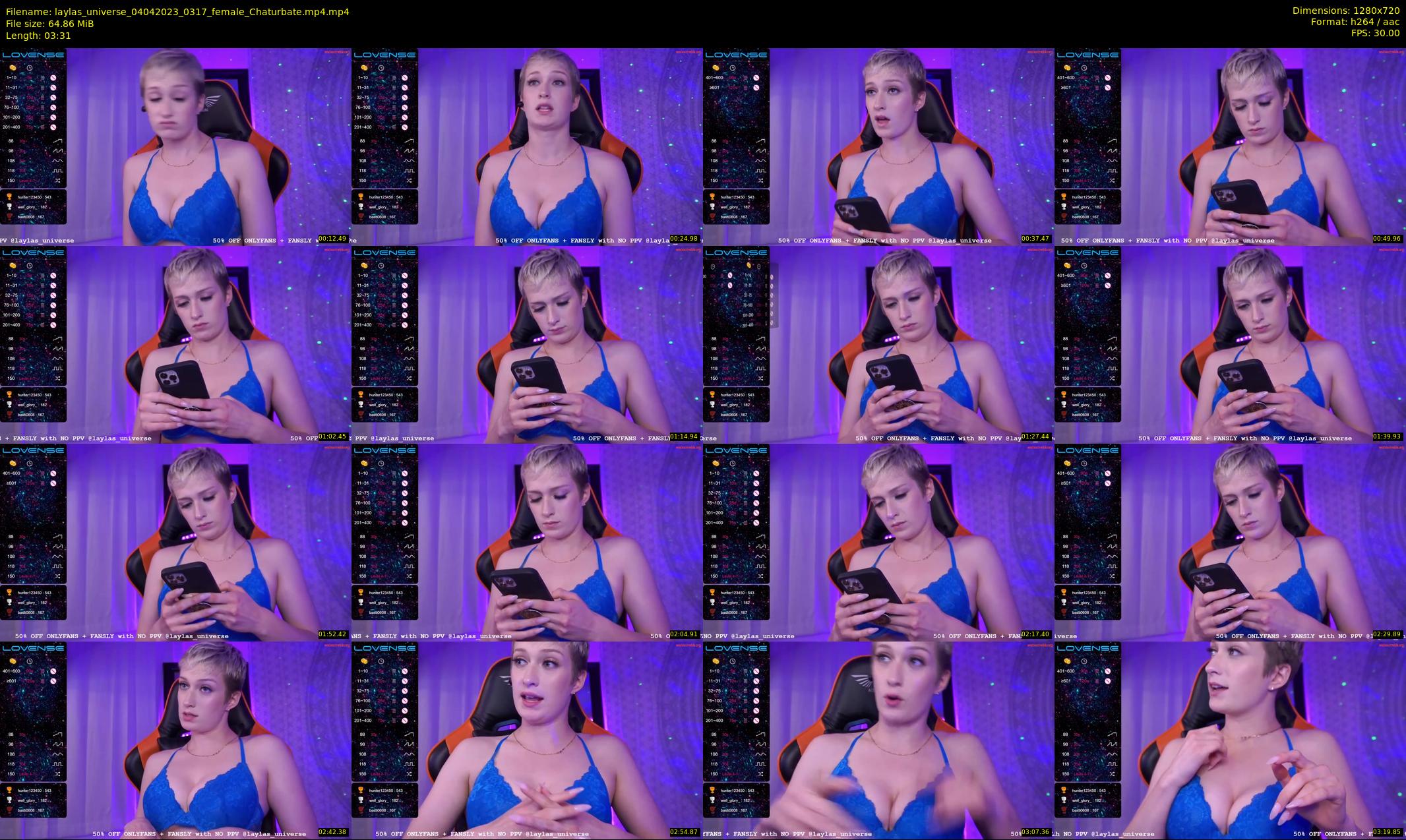 laylas_universe — 4 minute Chaturbate female cam show recording, 720p, Apr 4, 2023