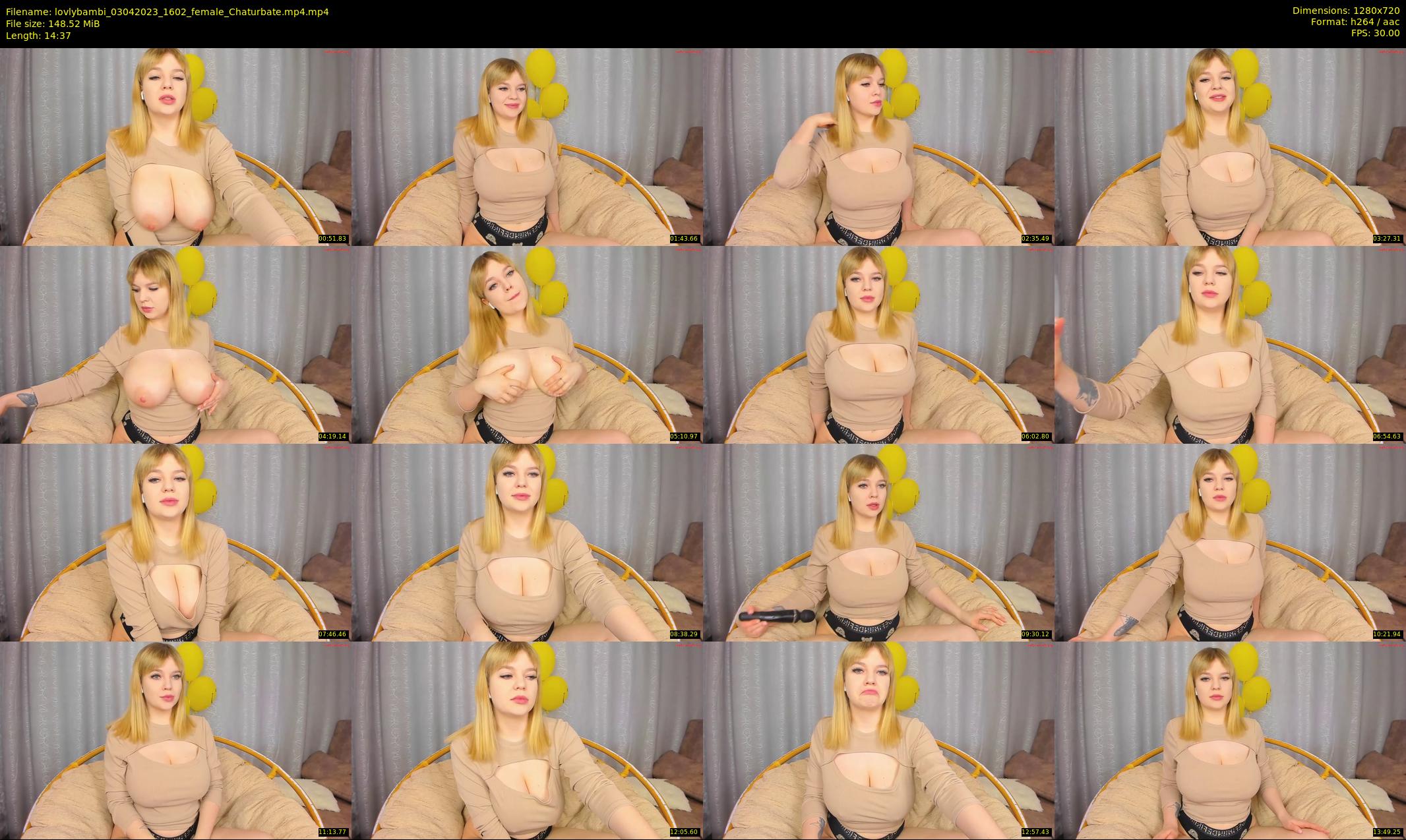 lovlybambi — 15 minute Chaturbate female cam show recording, 720p, Apr 3, 2023