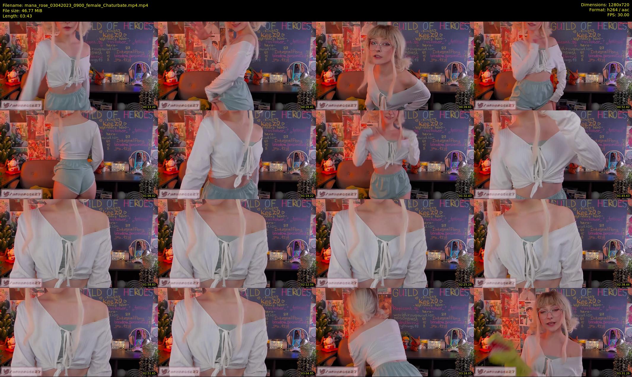 mana_rose — 4 minute Chaturbate female cam show recording, 720p, Apr 3, 2023