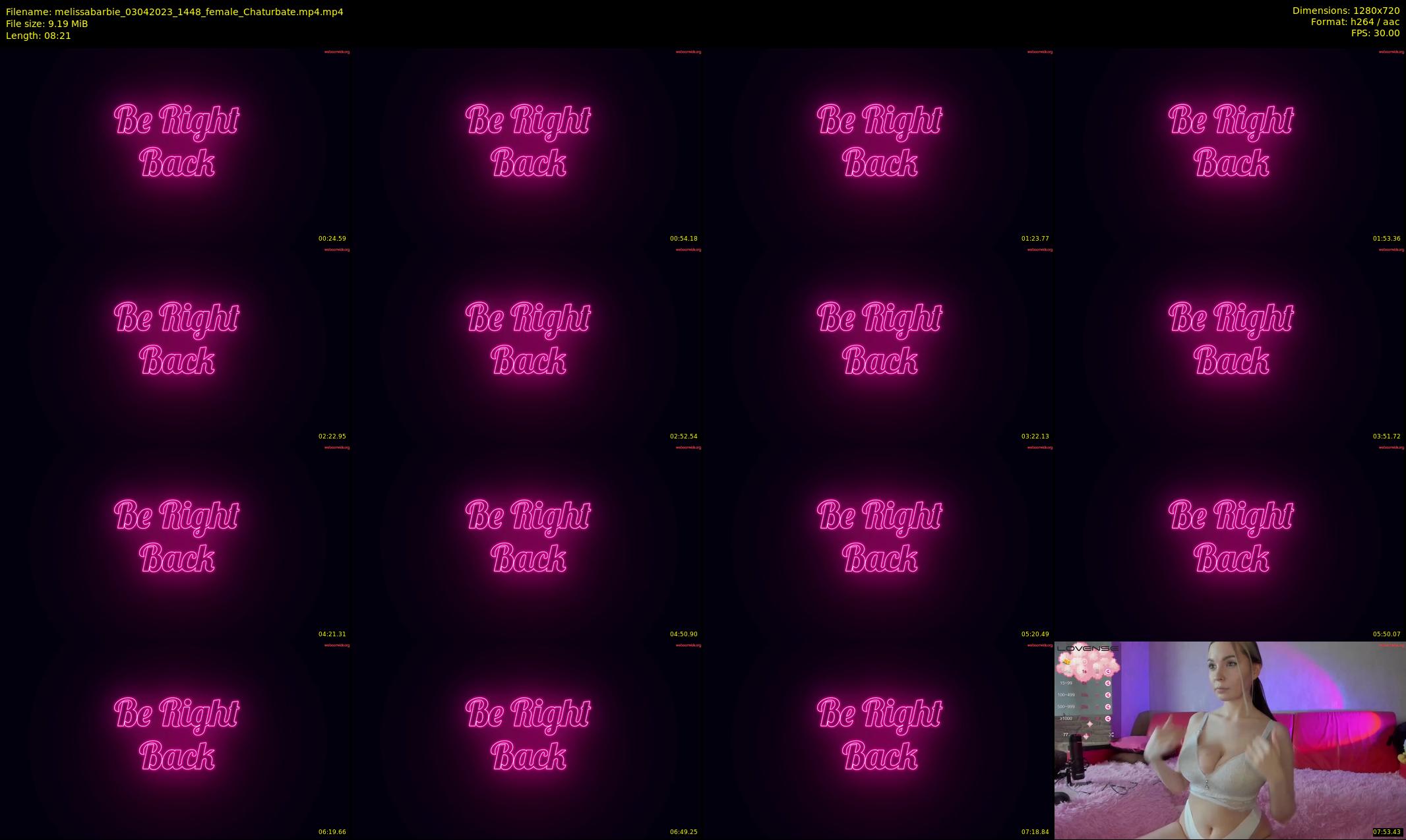 melissabarbie — 9 minute Chaturbate couple cam show recording, 720p, Apr 3, 2023