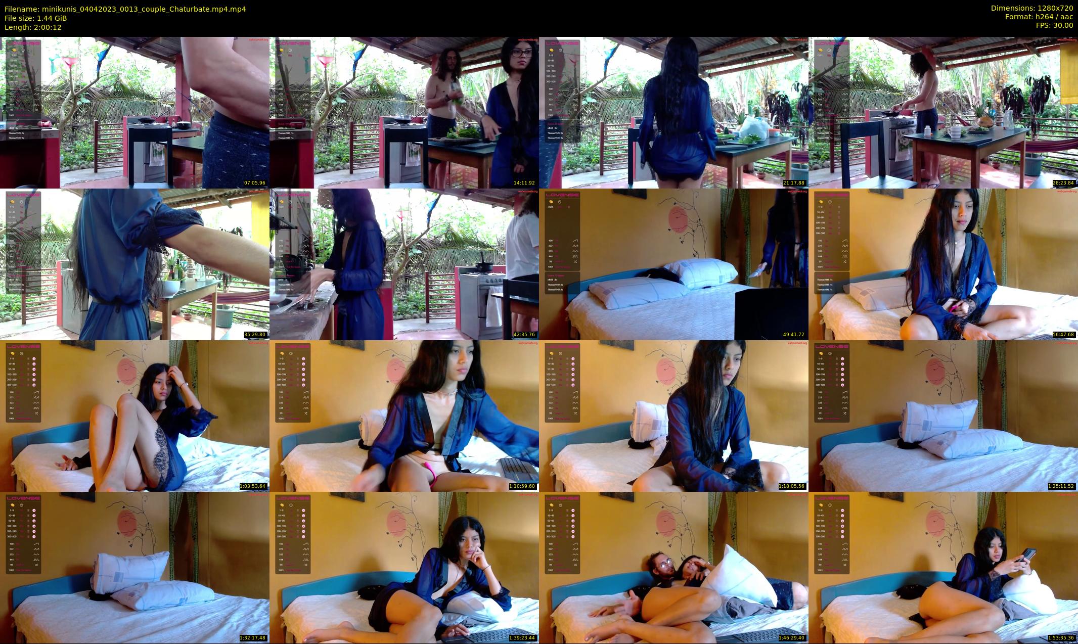 minikunis — 121 minute Chaturbate couple cam show recording, 720p, Apr 4, 2023