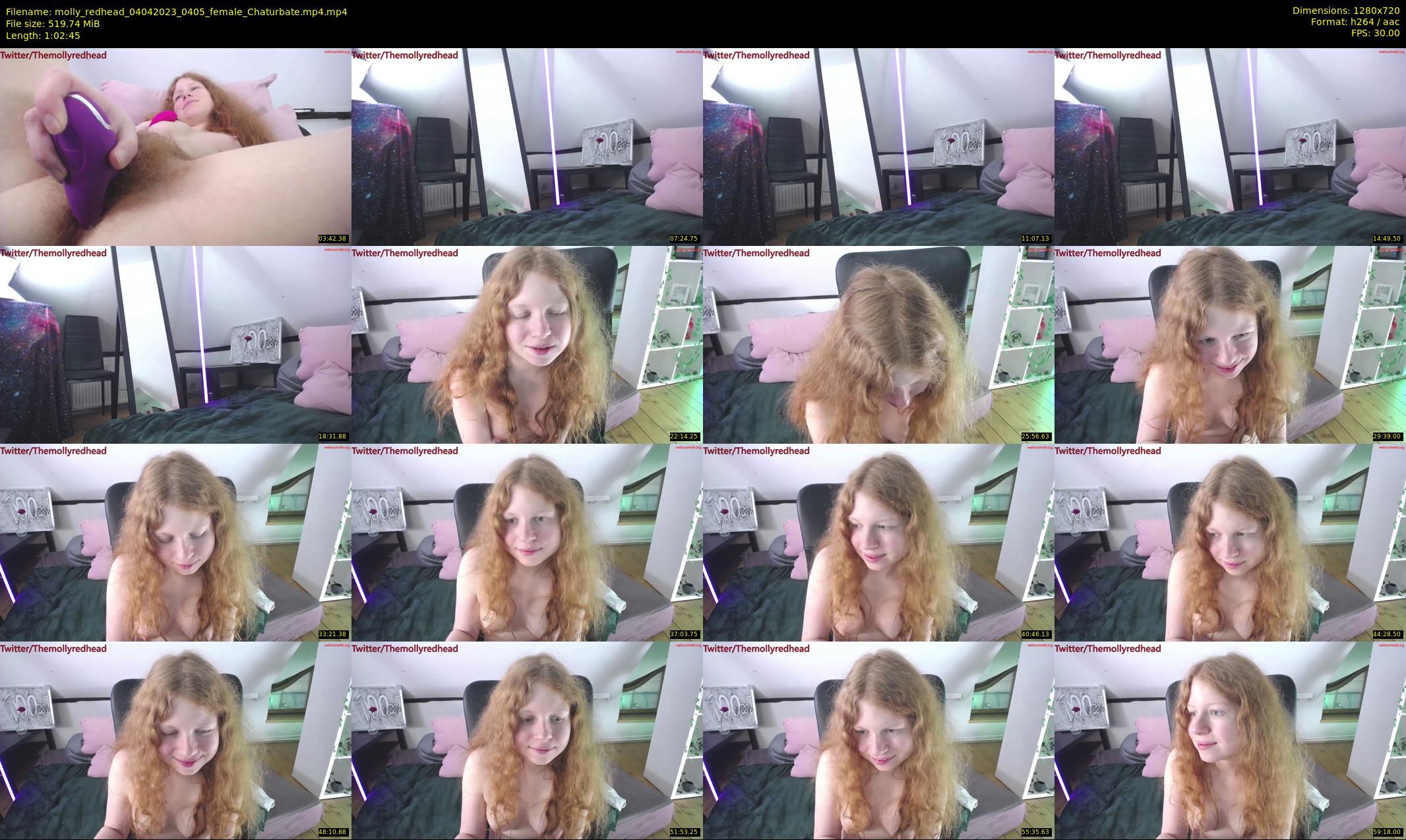 molly_redhead — 63 minute Chaturbate female cam show recording, 720p, Apr 4, 2023