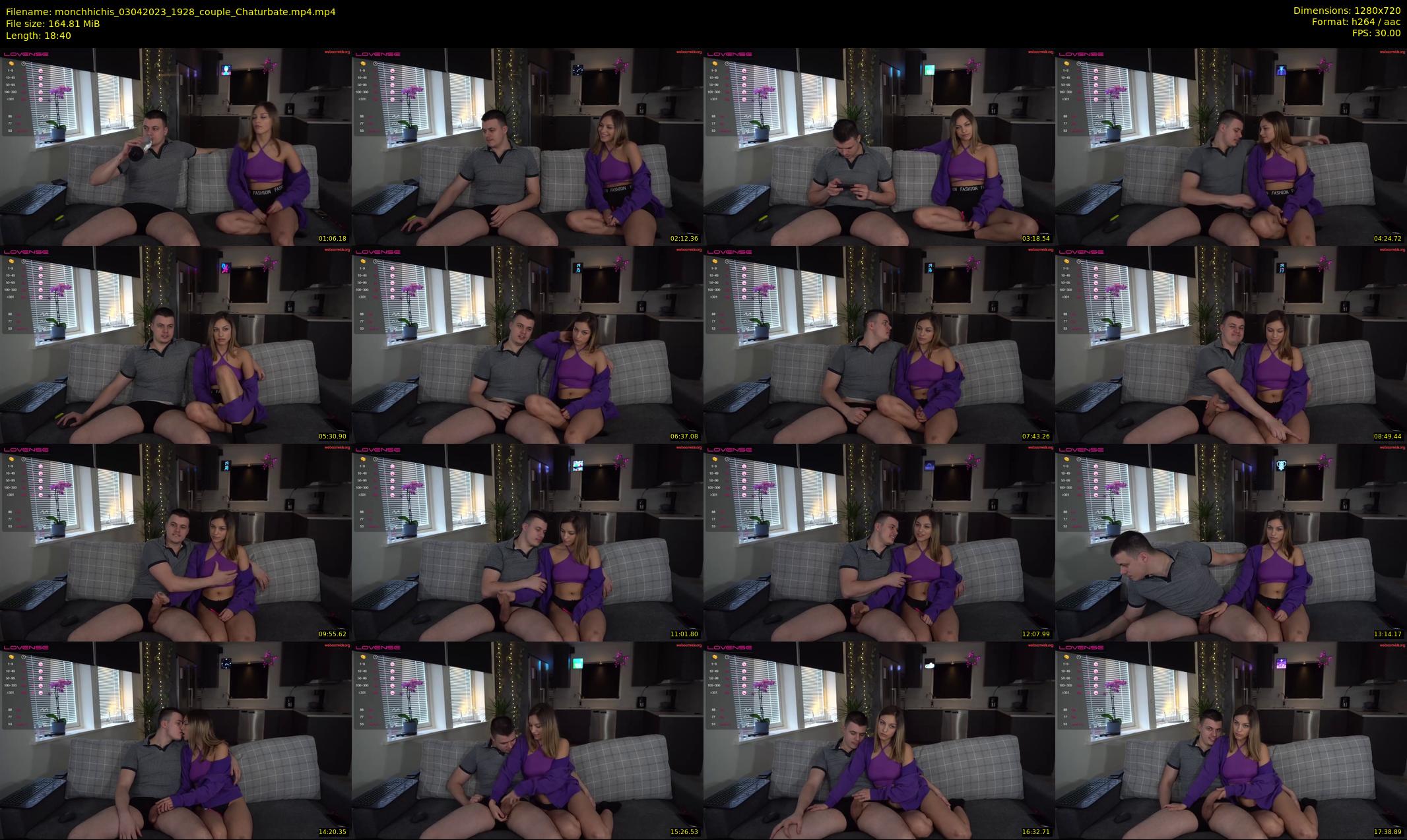 monchhichis — 19 minute Chaturbate couple cam show recording, 720p, Apr 3, 2023