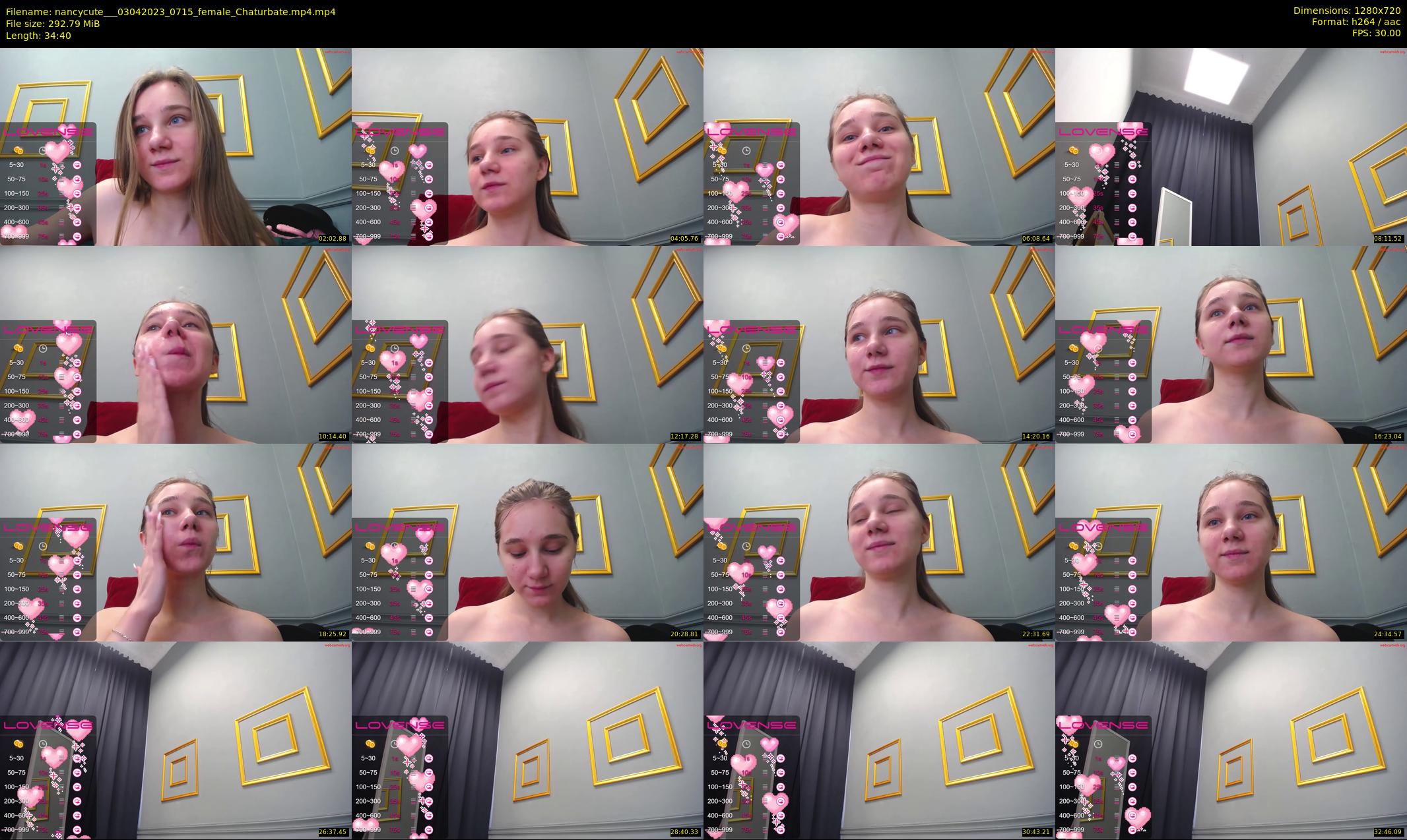 nancycute__ — 35 minute Chaturbate female cam show recording, 720p, Apr 3, 2023