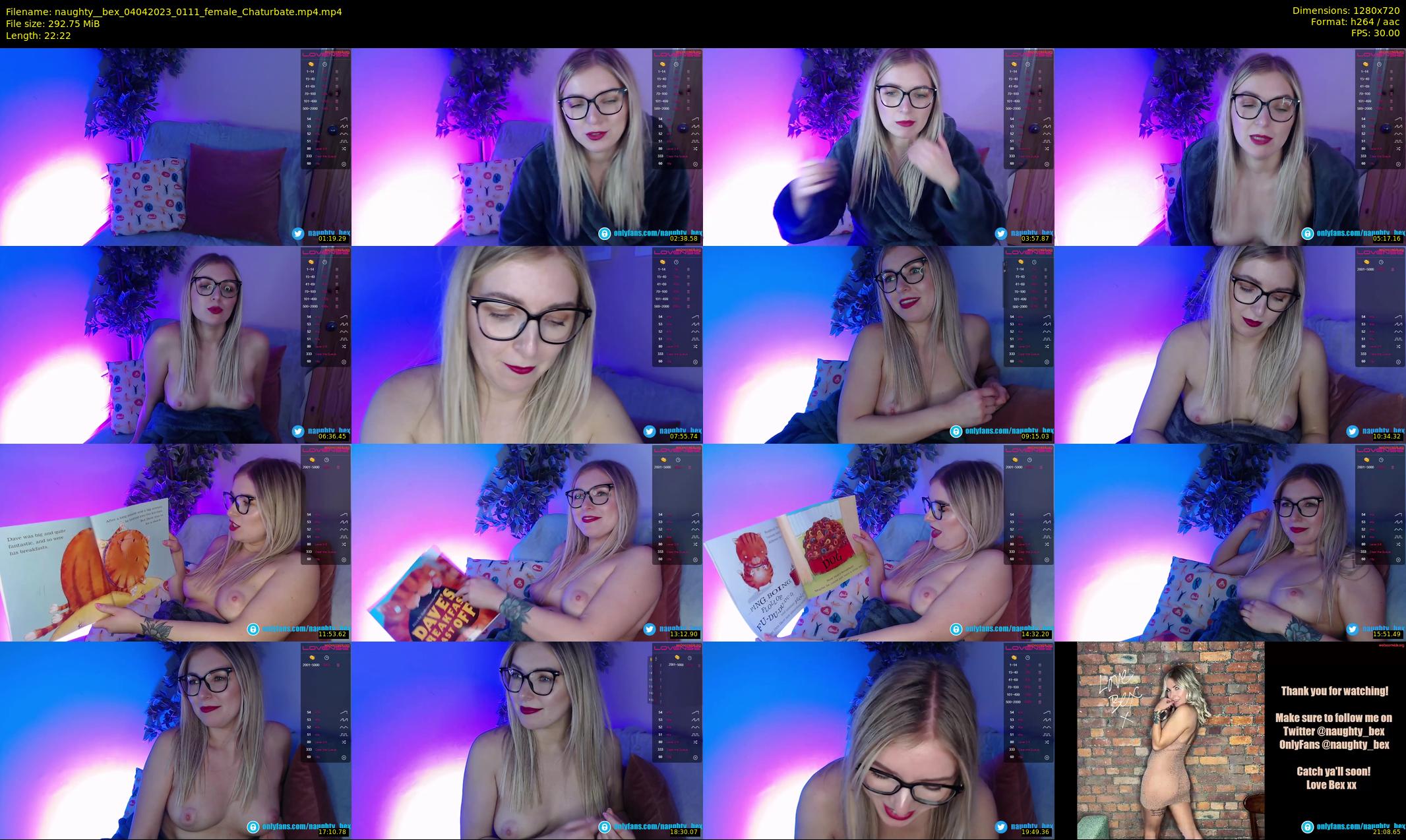 naughty__bex — 23 minute Chaturbate female cam show recording, 720p, Apr 4, 2023