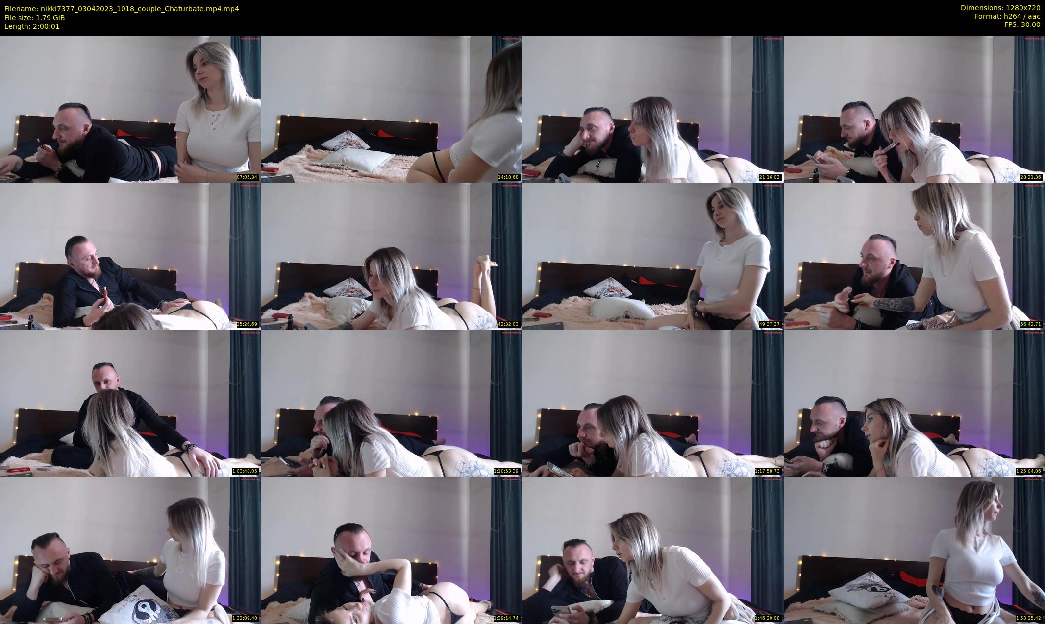 nikki7377 — 121 minute Chaturbate couple cam show recording, 720p, Apr 3, 2023