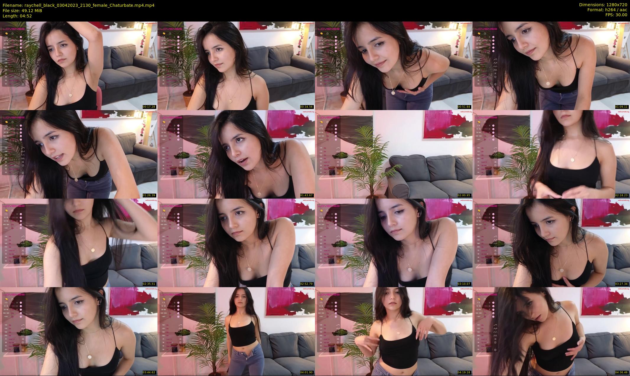 raychell_black — 5 minute Chaturbate female cam show recording, 720p, Apr 3, 2023