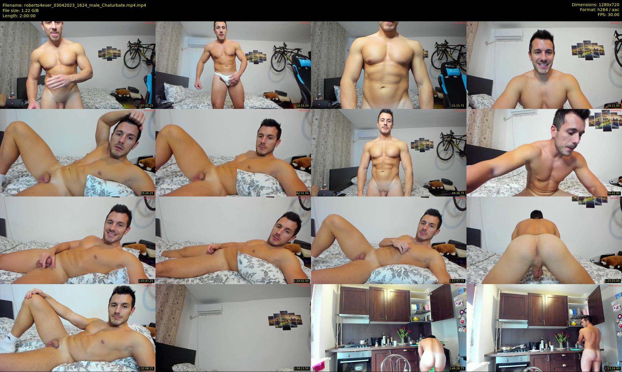 roberto4ever — 120 minute Chaturbate male cam show recording, 720p, Apr 3, 2023