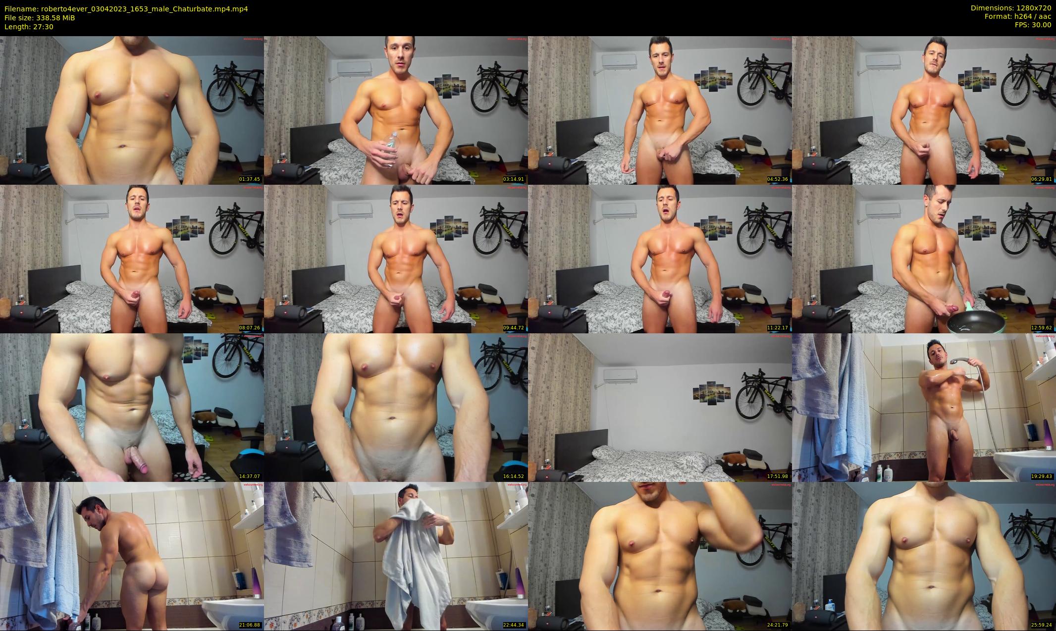 roberto4ever — 28 minute Chaturbate male cam show recording, 720p, Apr 3, 2023