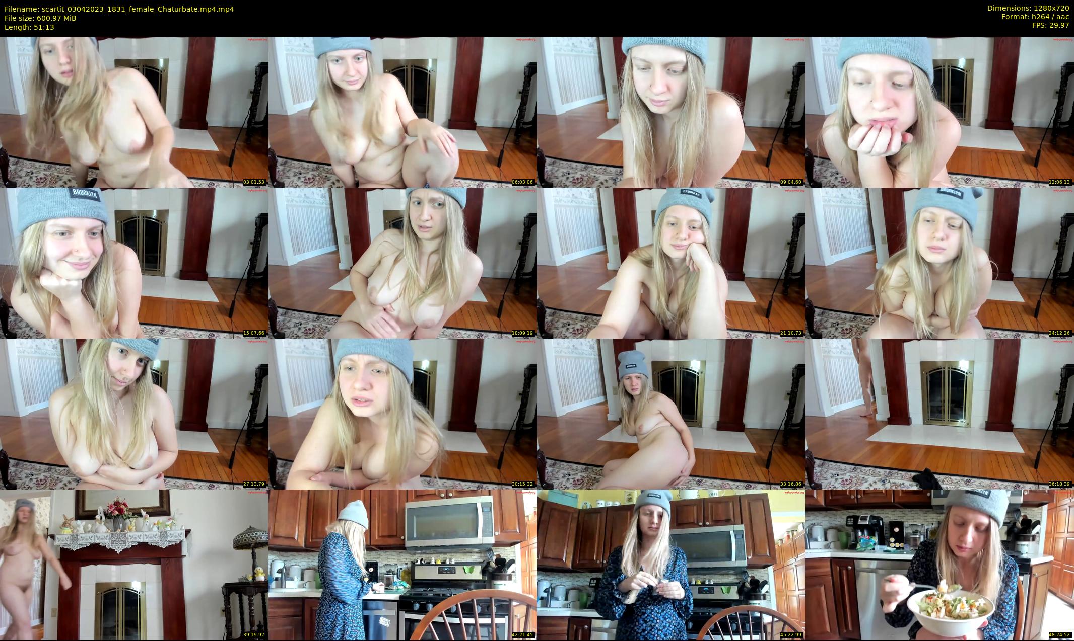 scartit — 52 minute Chaturbate female cam show recording, 720p, Apr 3, 2023
