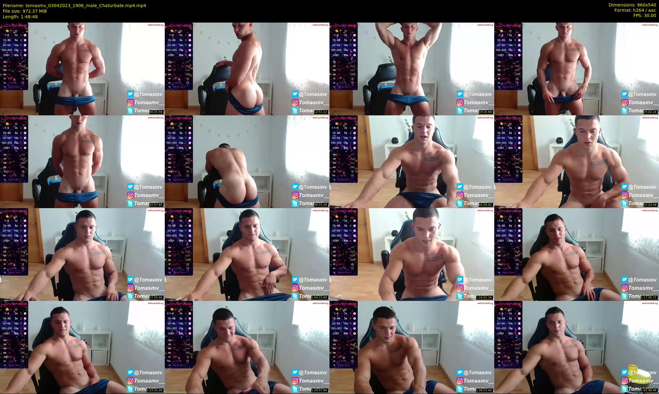 tomasmv — 109 minute Chaturbate male cam show recording, 480p, Apr 3, 2023