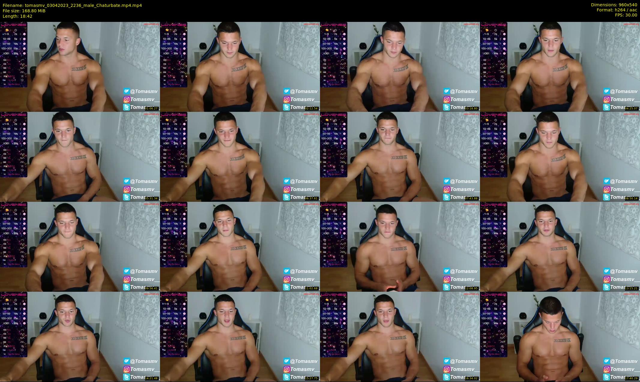 tomasmv — 19 minute Chaturbate male cam show recording, 480p, Apr 3, 2023