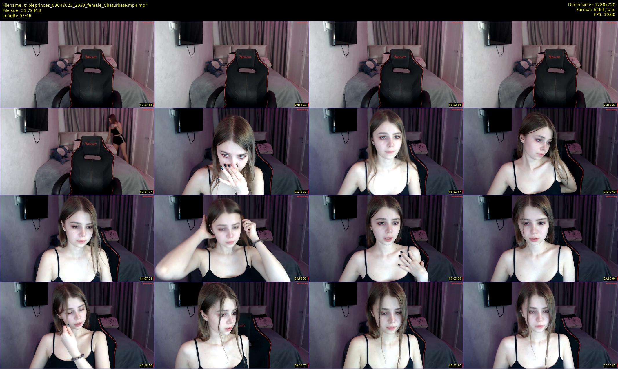 tripleprinces — 8 minute Chaturbate female cam show recording, 720p, Apr 3, 2023