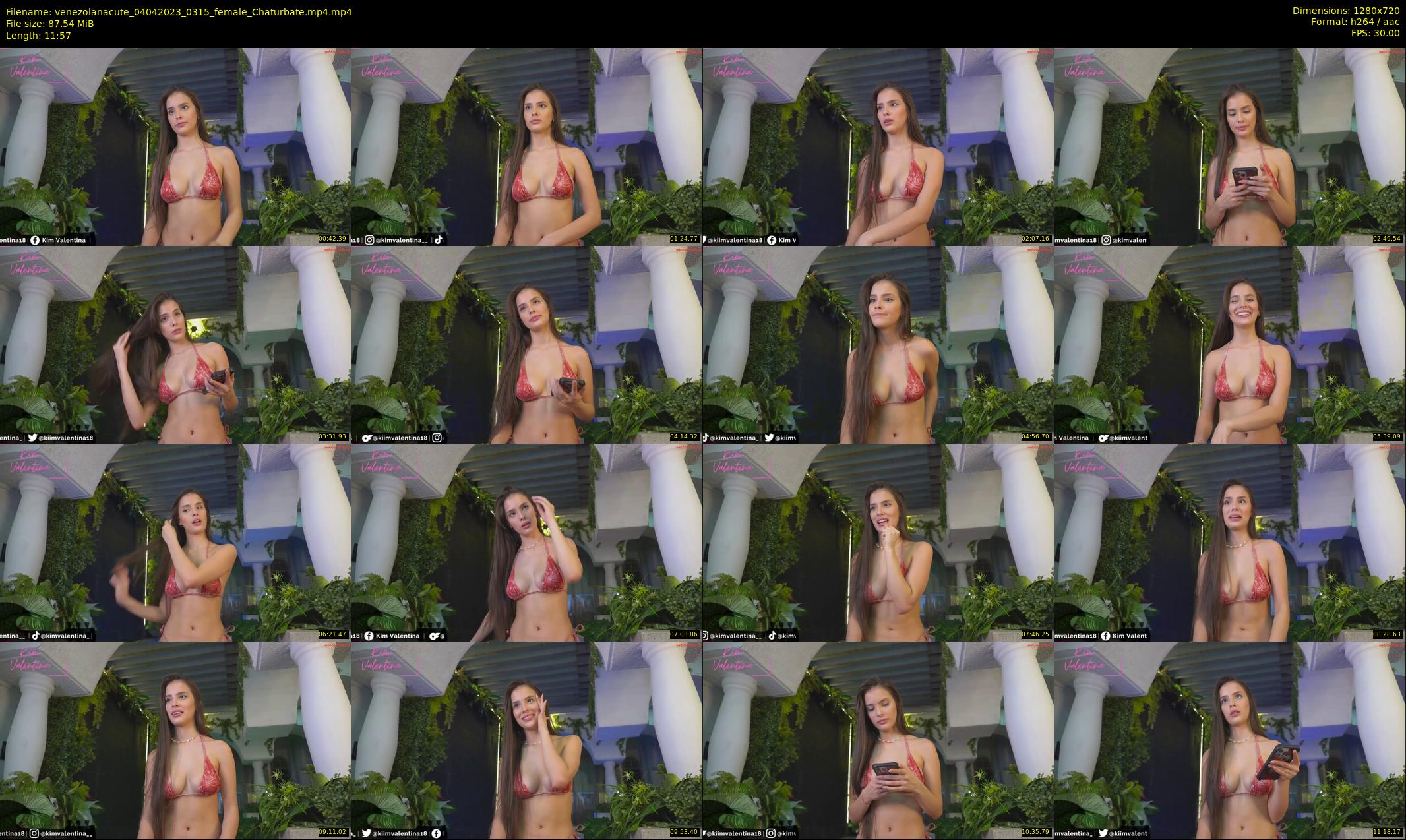 venezolanacute — 12 minute Chaturbate female cam show recording, 720p, Apr 4, 2023