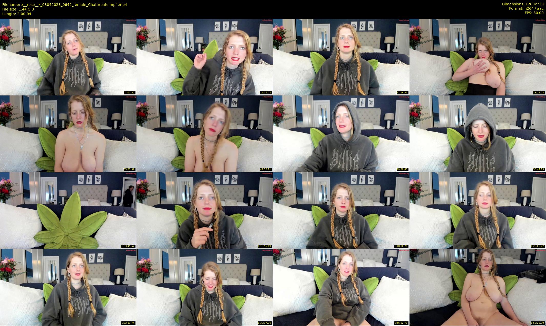x__rose__x — 121 minute Chaturbate female cam show recording, 720p, Apr 3, 2023
