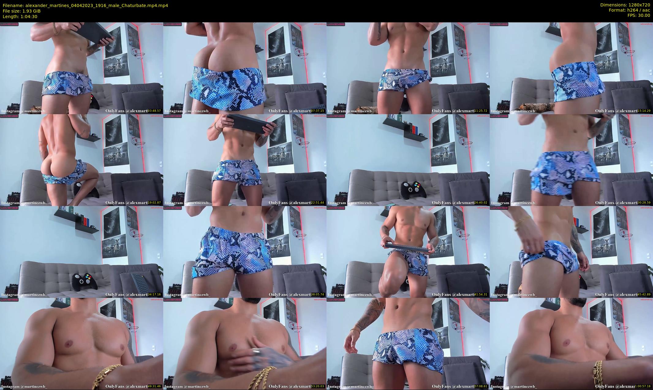 alexander_martines — 65 minute Chaturbate male cam show recording, 720p, Apr 4, 2023