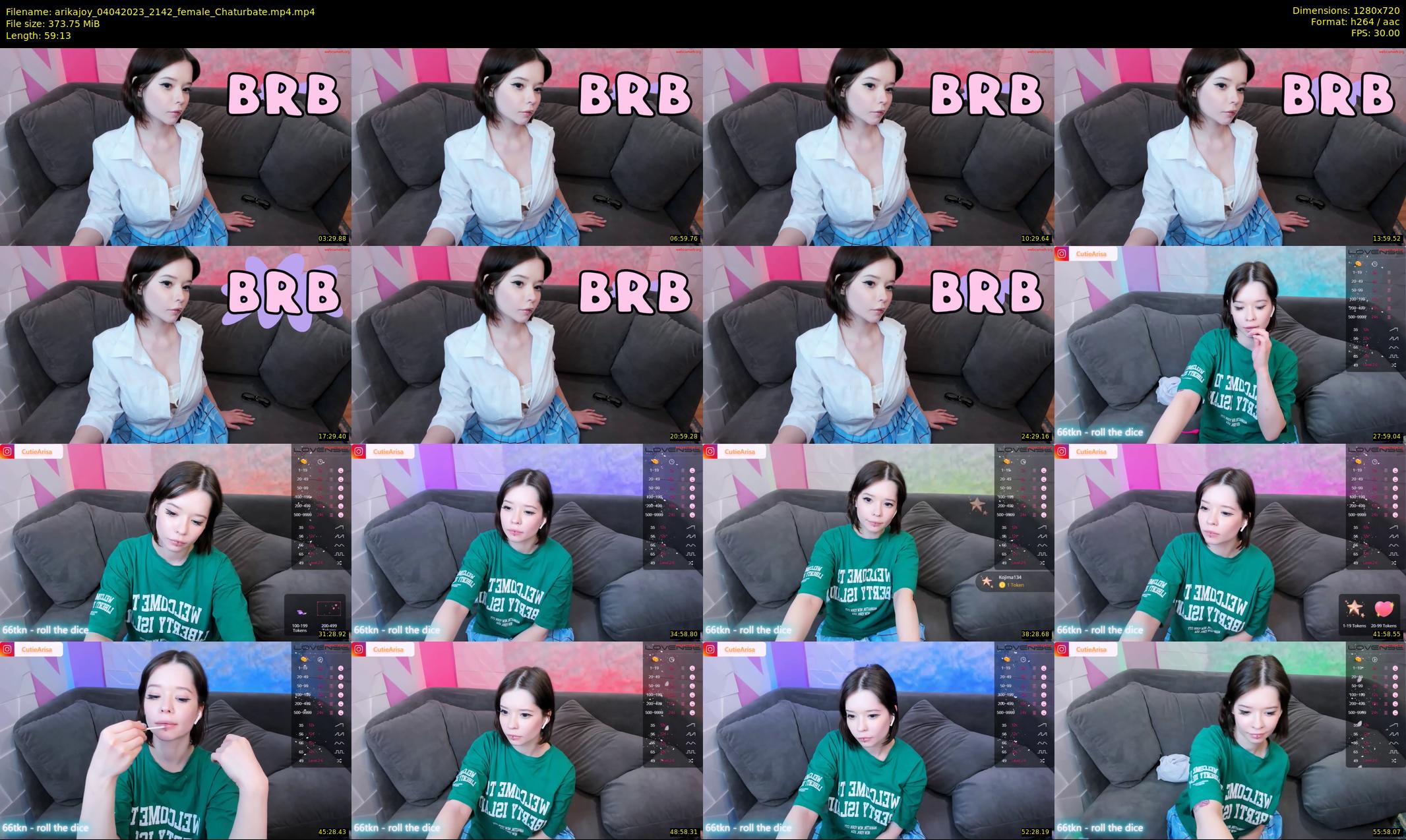 arikajoy — 60 minute Chaturbate female cam show recording, 720p, Apr 4, 2023