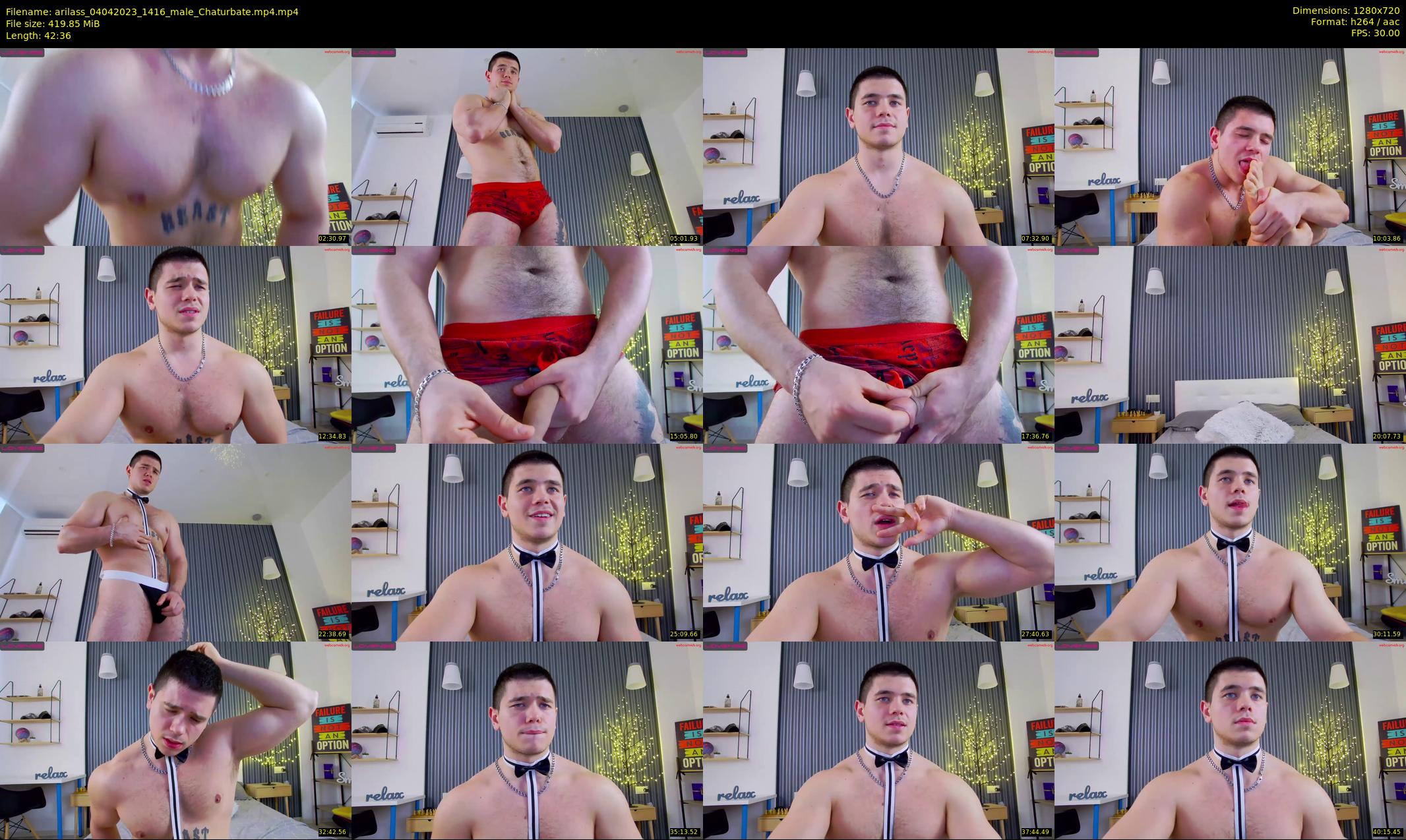 arilass — 43 minute Chaturbate male cam show recording, 720p, Apr 4, 2023