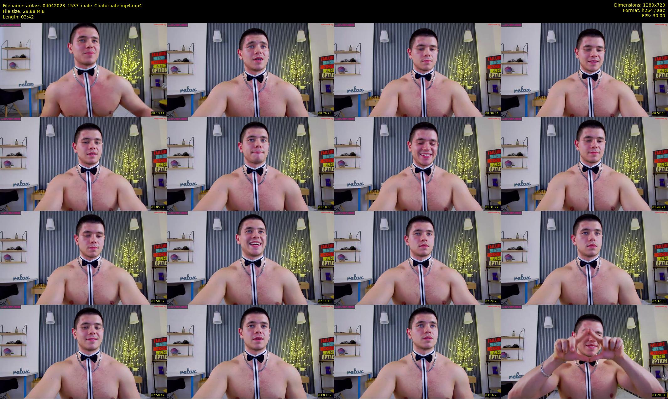 arilass — 4 minute Chaturbate male cam show recording, 720p, Apr 4, 2023