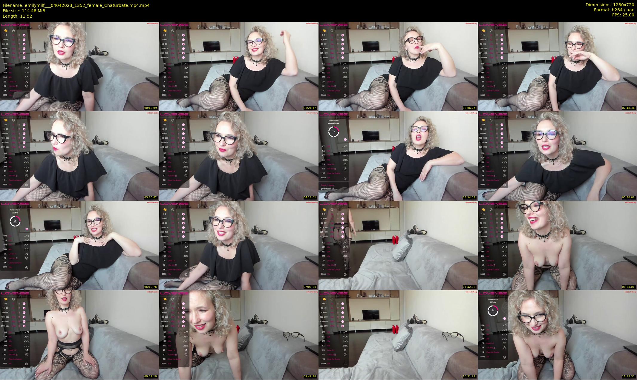 emilymilf__ — 12 minute Chaturbate female cam show recording, 720p, Apr 4, 2023