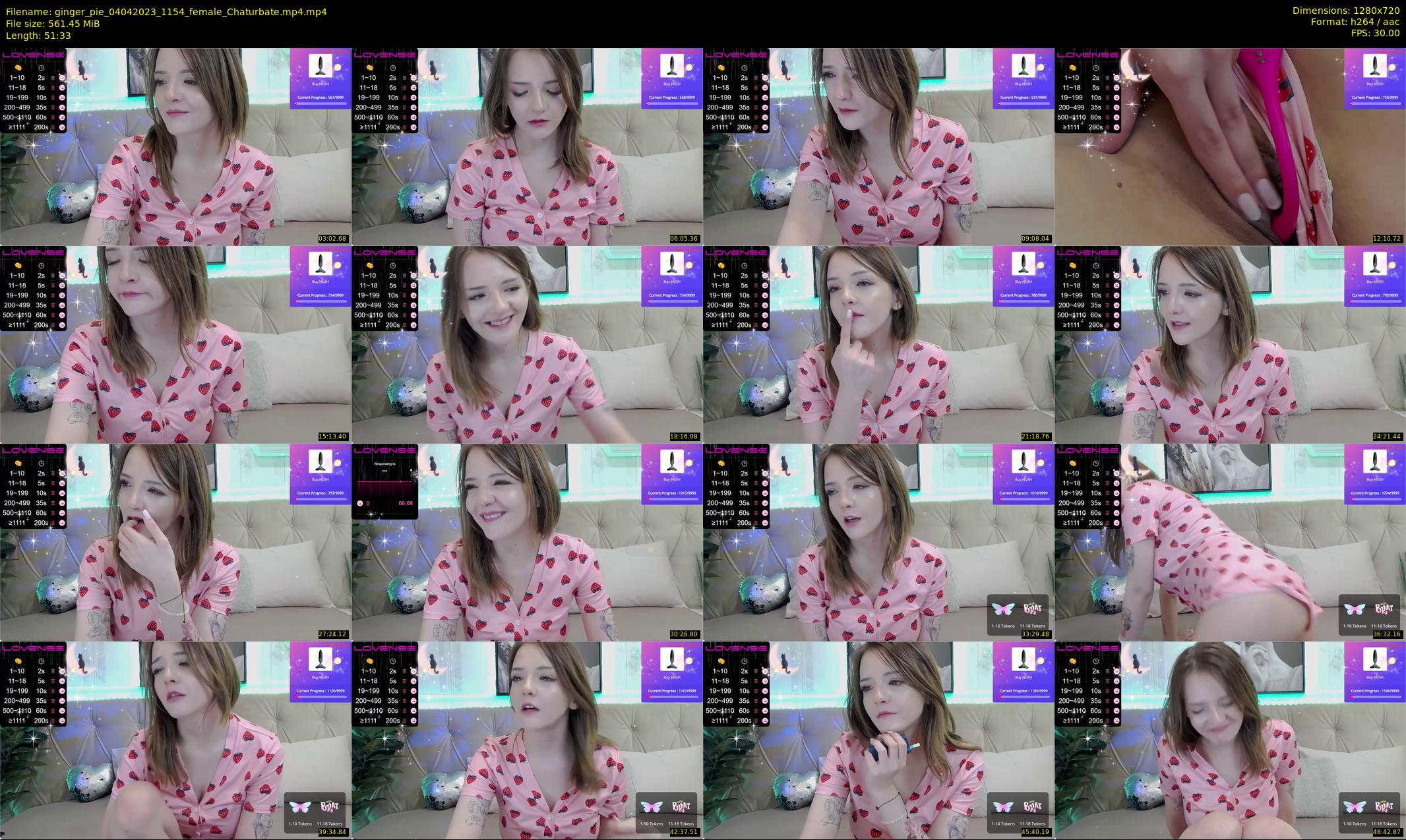 ginger_pie — 52 minute Chaturbate female cam show recording, 720p, Apr 4, 2023