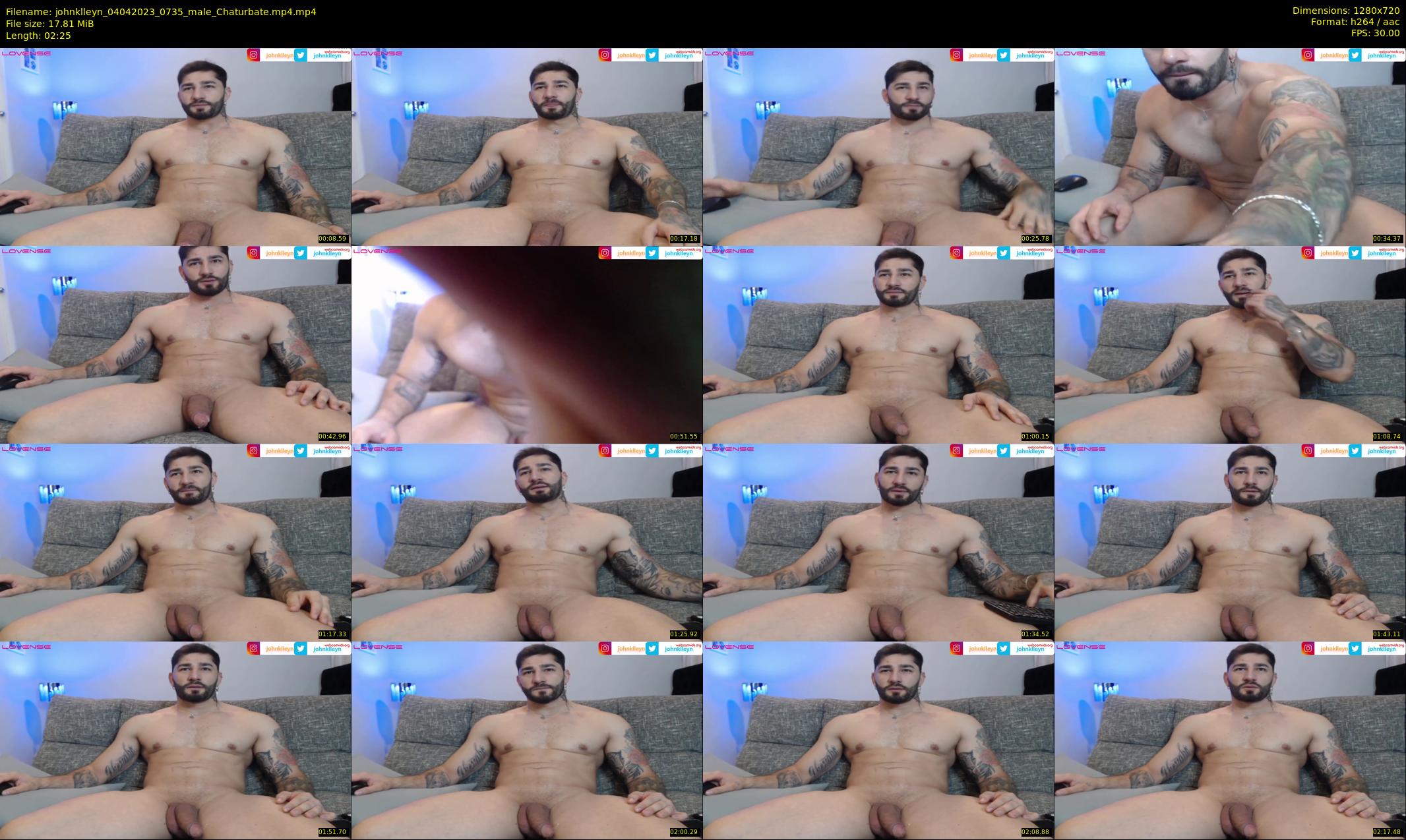 johnklleyn — 3 minute Chaturbate male cam show recording, 720p, Apr 4, 2023