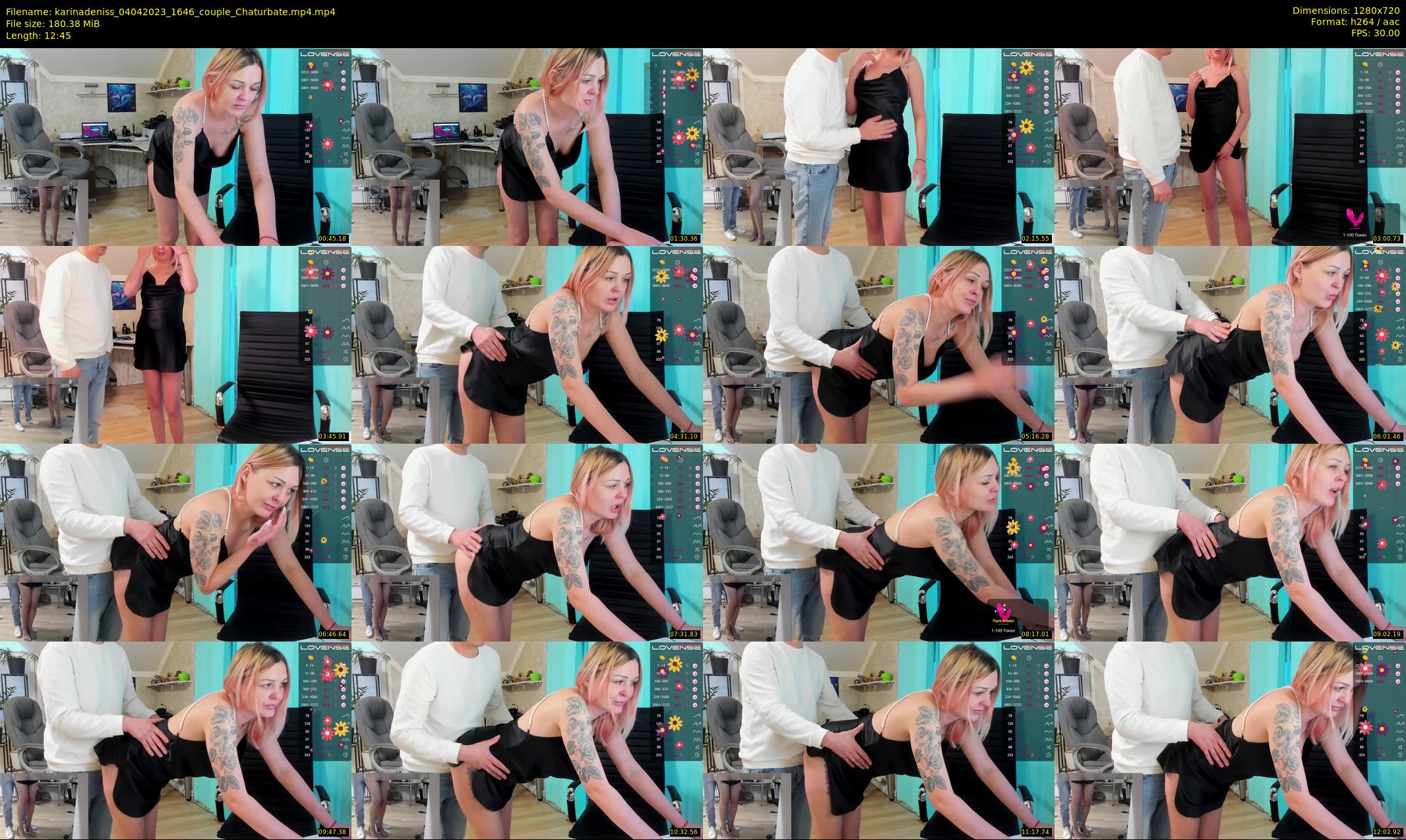 karinadeniss — 13 minute Chaturbate couple cam show recording, 720p, Apr 4, 2023
