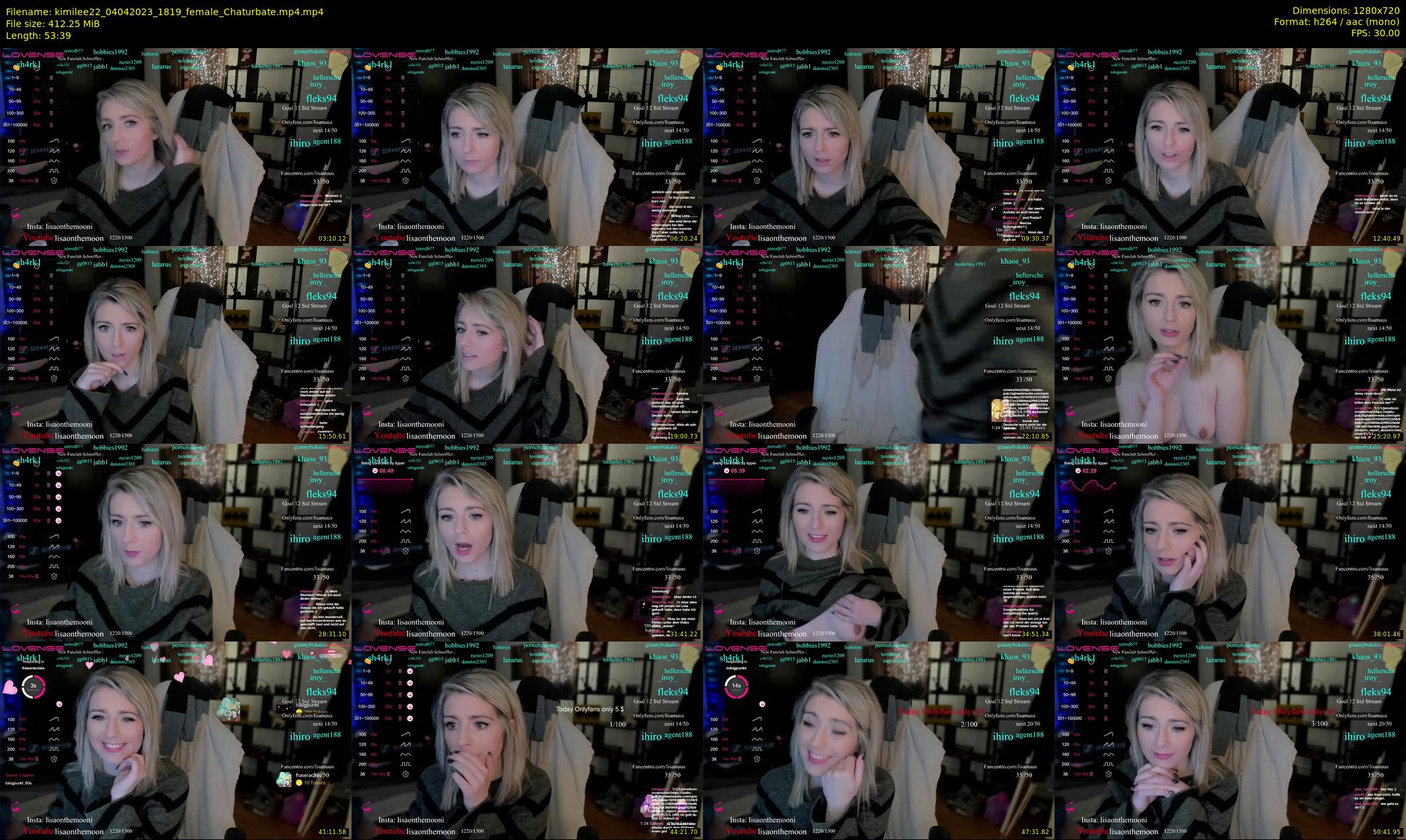 kimilee22 — 54 minute Chaturbate female cam show recording, 720p, Apr 4, 2023