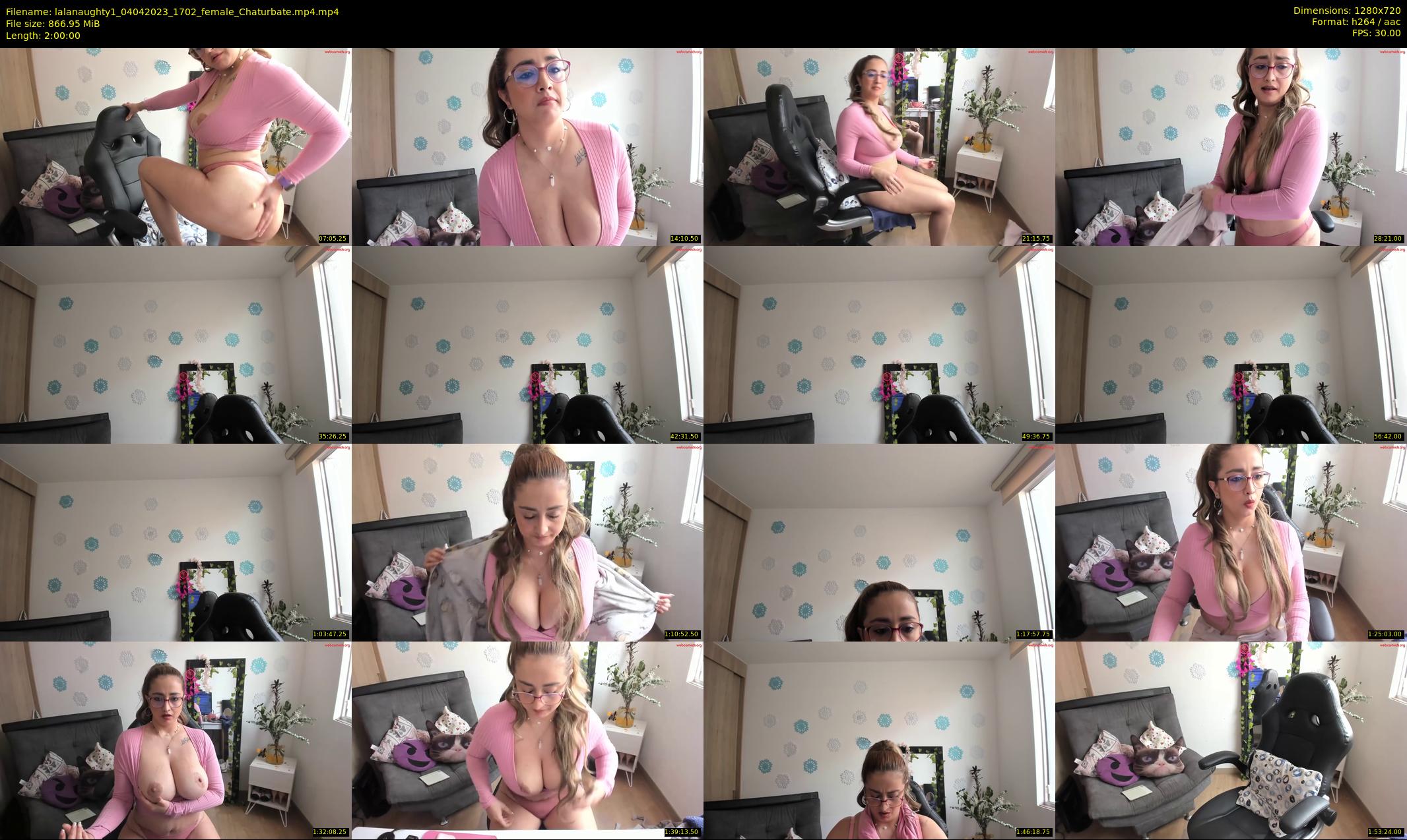 lalanaughty1 — 120 minute Chaturbate female cam show recording, 720p, Apr 4, 2023