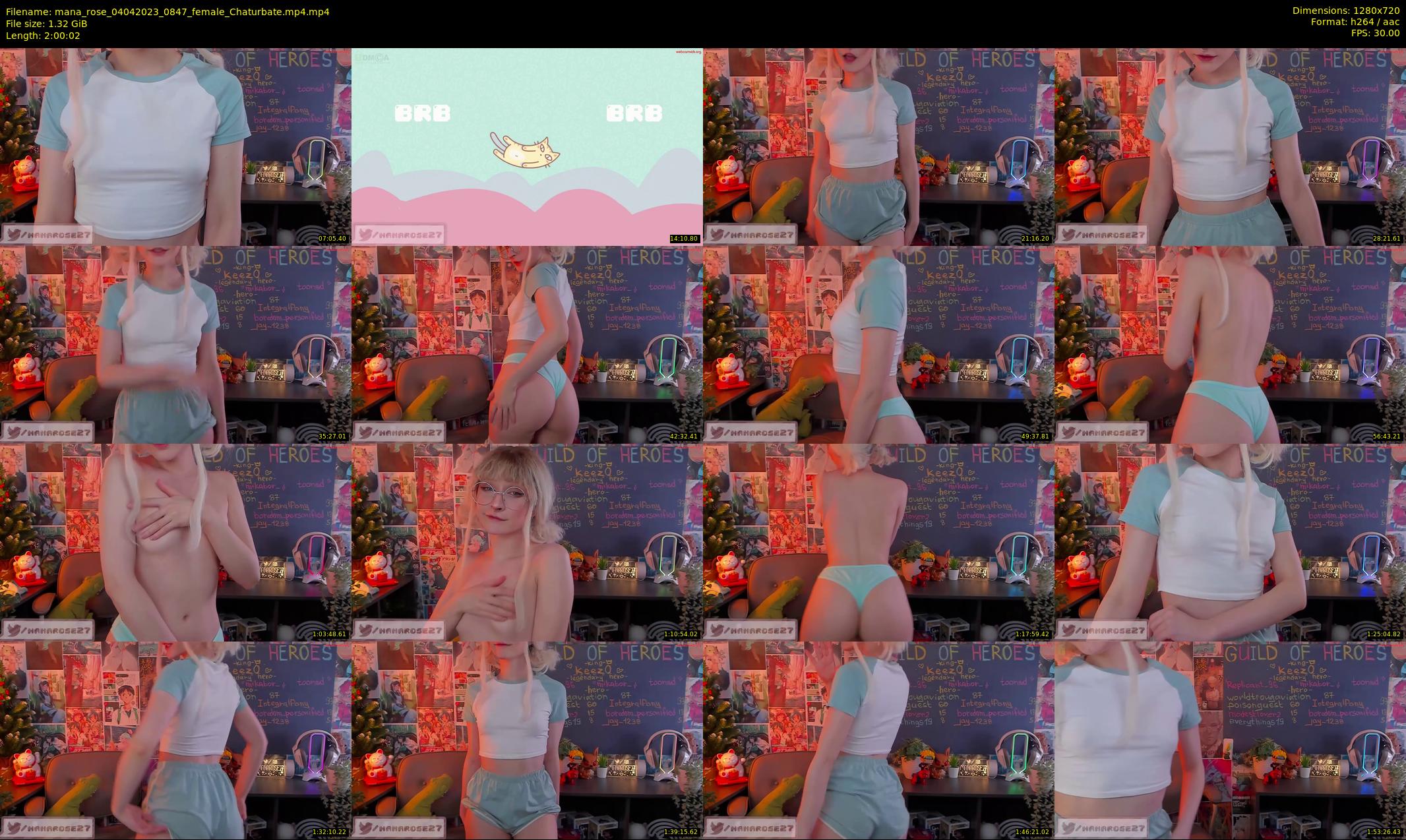mana_rose — 121 minute Chaturbate female cam show recording, 720p, Apr 4, 2023